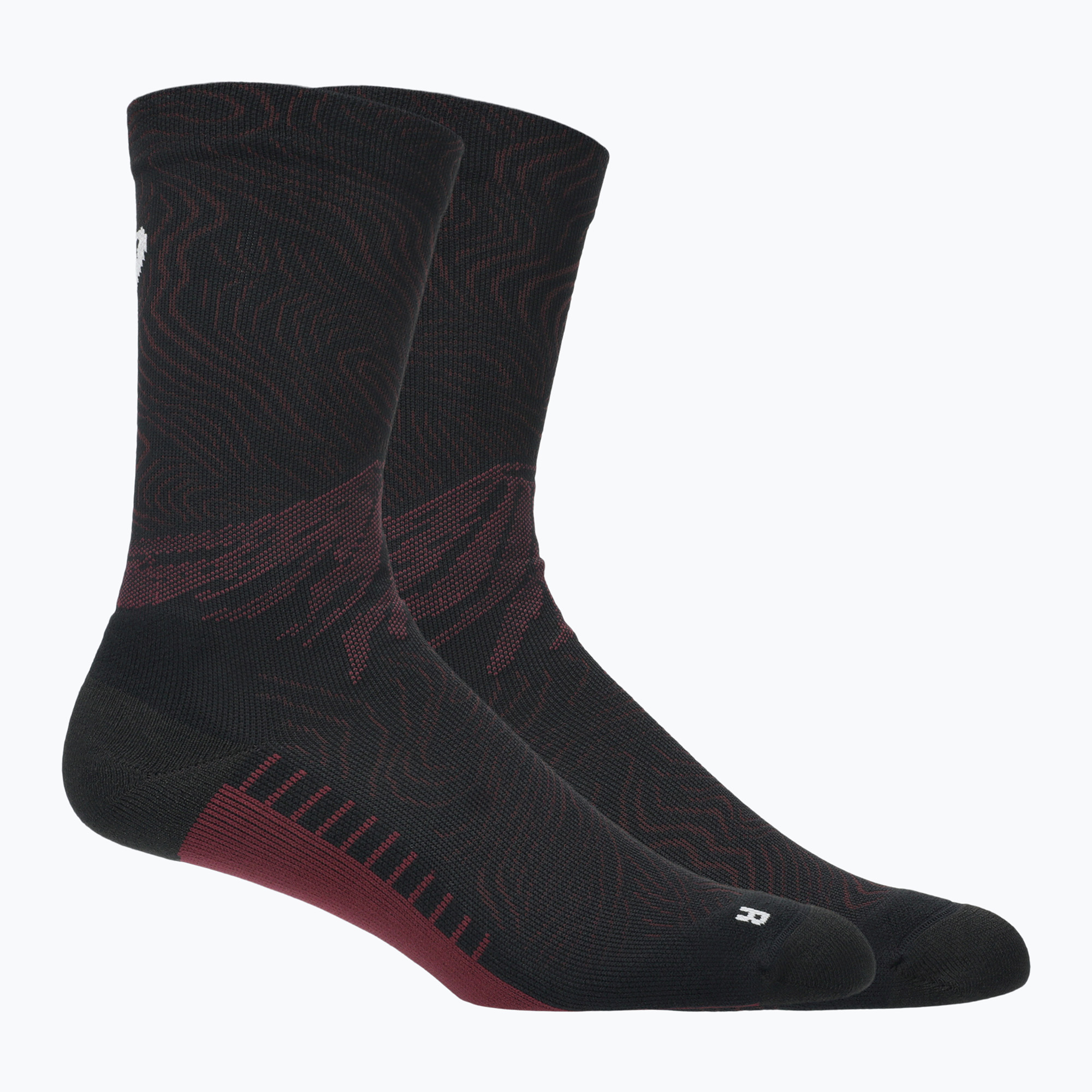 Чорапи ASICS Fujitrail Graphic Crew dark aubergine/black