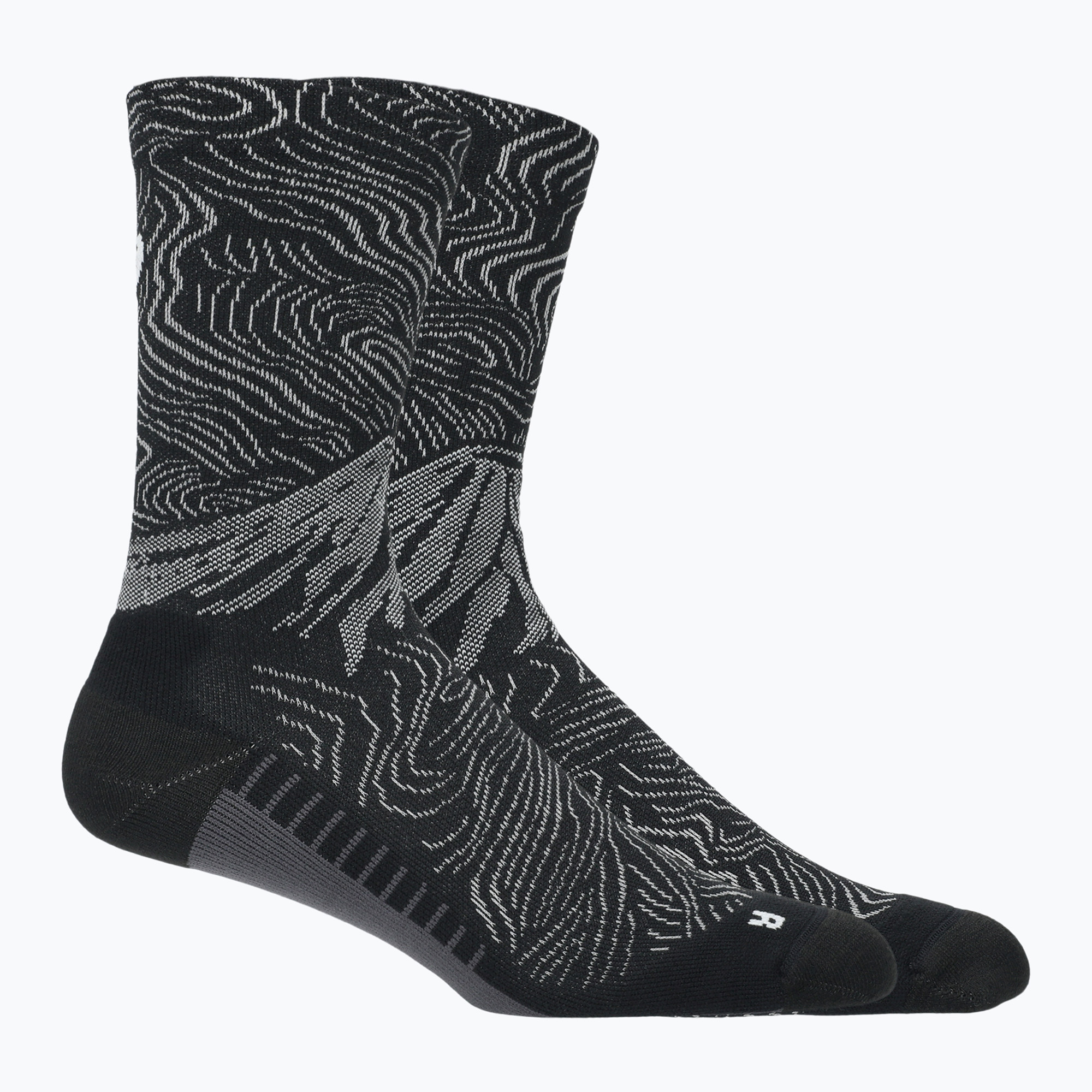 Șosete ASICS Fujitrail Graphic Crew black/cloud grey
