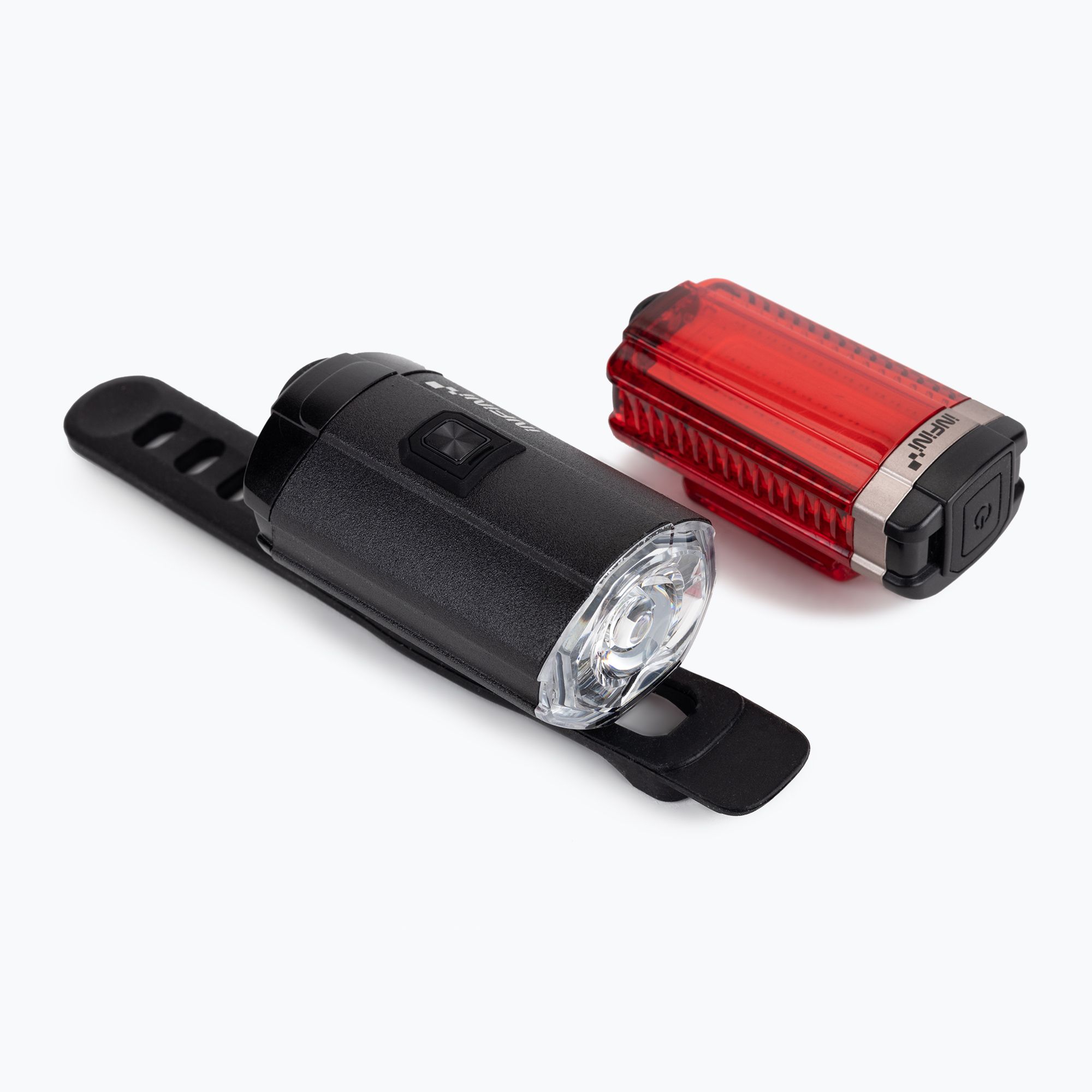 INFINI Set Tron Usb svetlá na bicykel čierne I-8180 (Tron USB set I-8180)