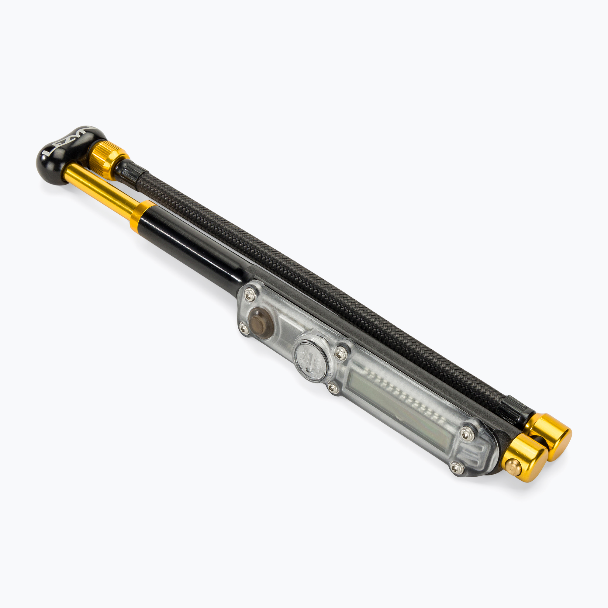 Lezyne Digital Shock Drive шокова помпа черно-златиста 1-MP-DSHKDR-V104