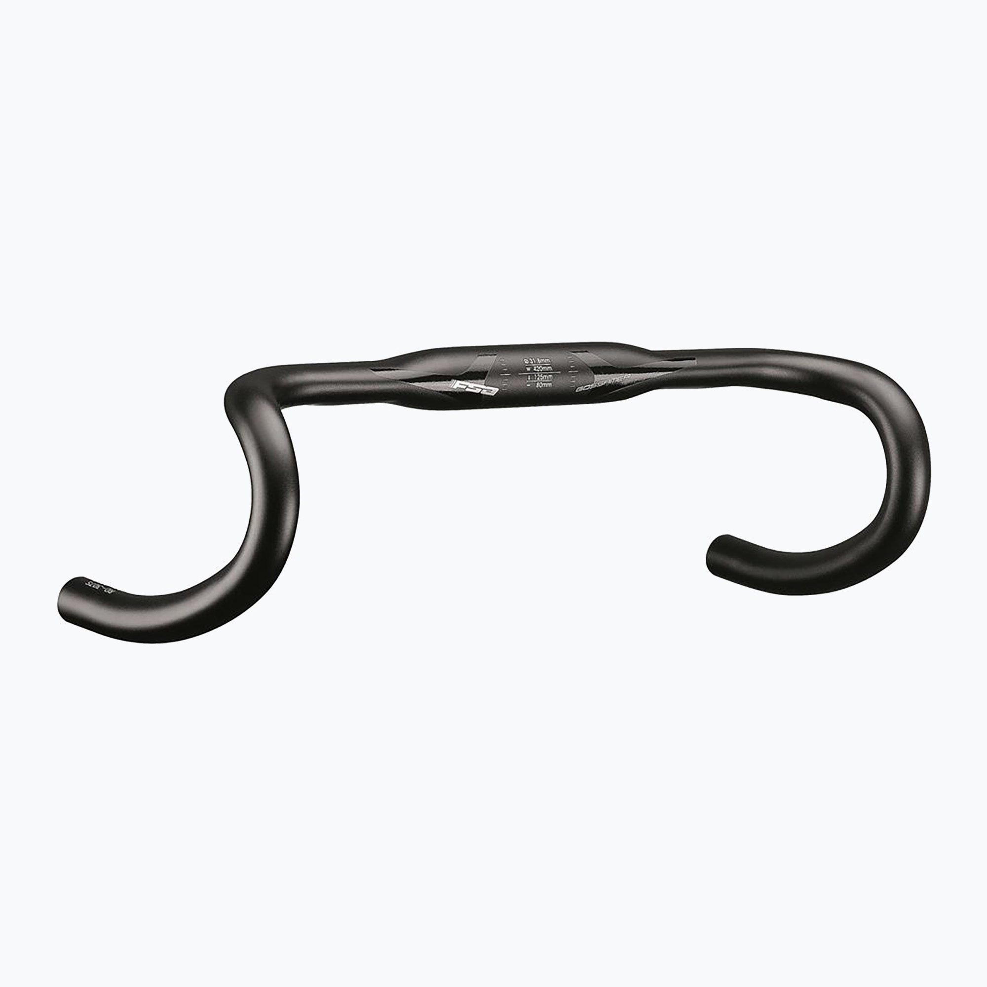 Manubrio FSA Gossamer Compact in alluminio 400 mm nero (31.8 / 400 mm) (Gossamer Compact 185-0019012870)