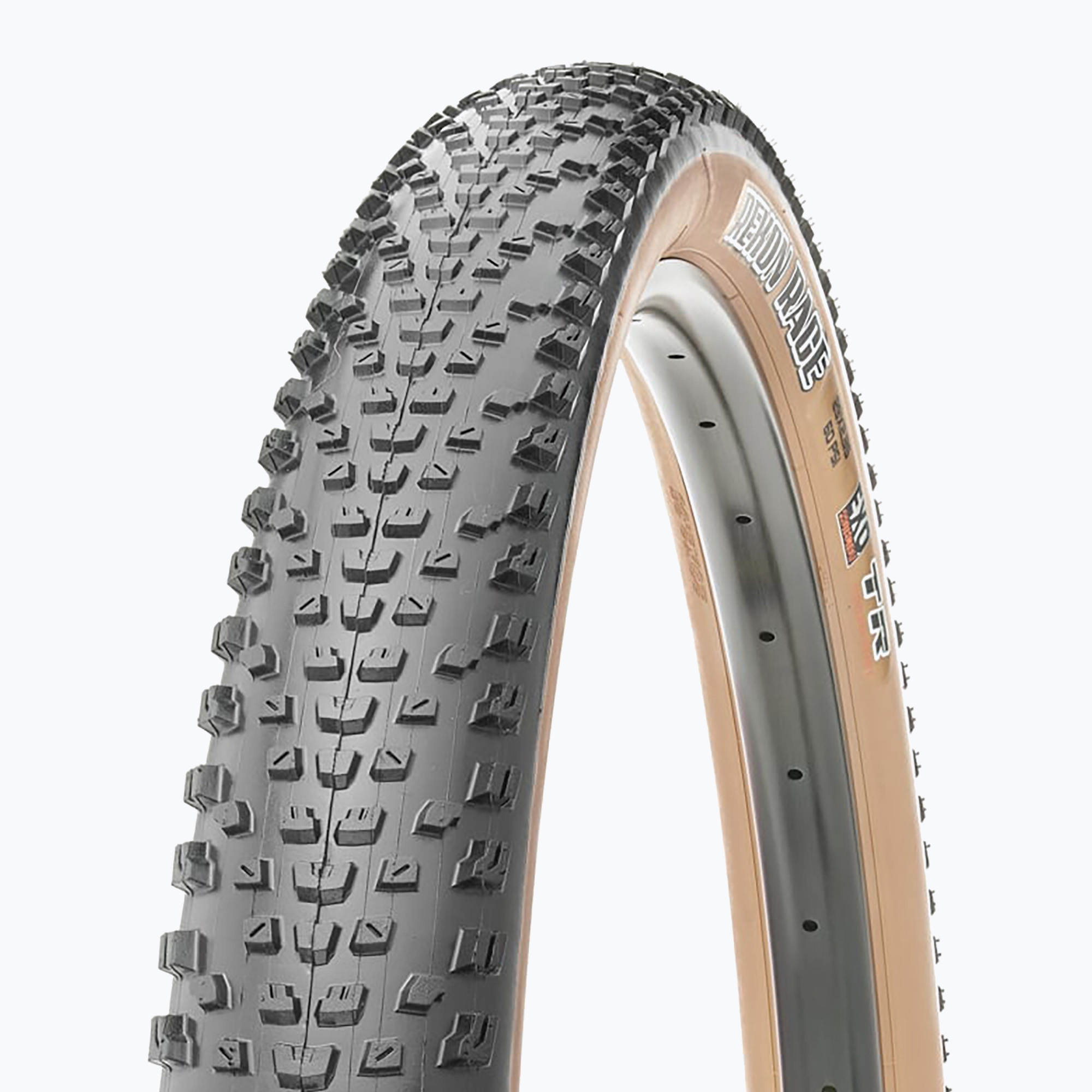 Maxxis Rekon Race Kevlar visszahúzható kerékpár gumiabroncs fekete és bézs ETB00229000 (Rekon Race Kevlar Exo/Tr/Tanwall ETB00229000)