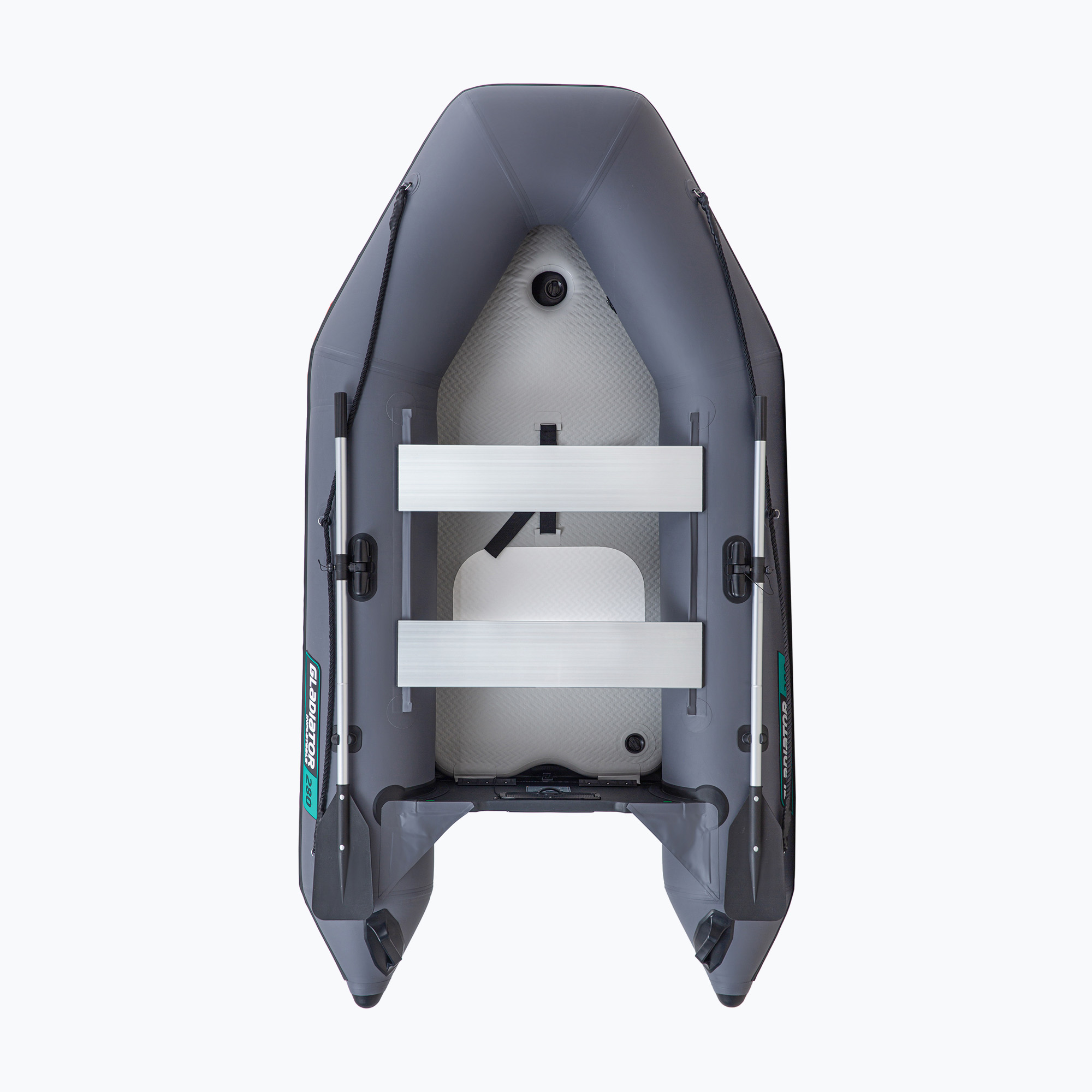 Barcă pneumatică pentru patru persoane Gladiator AK320 dark gray