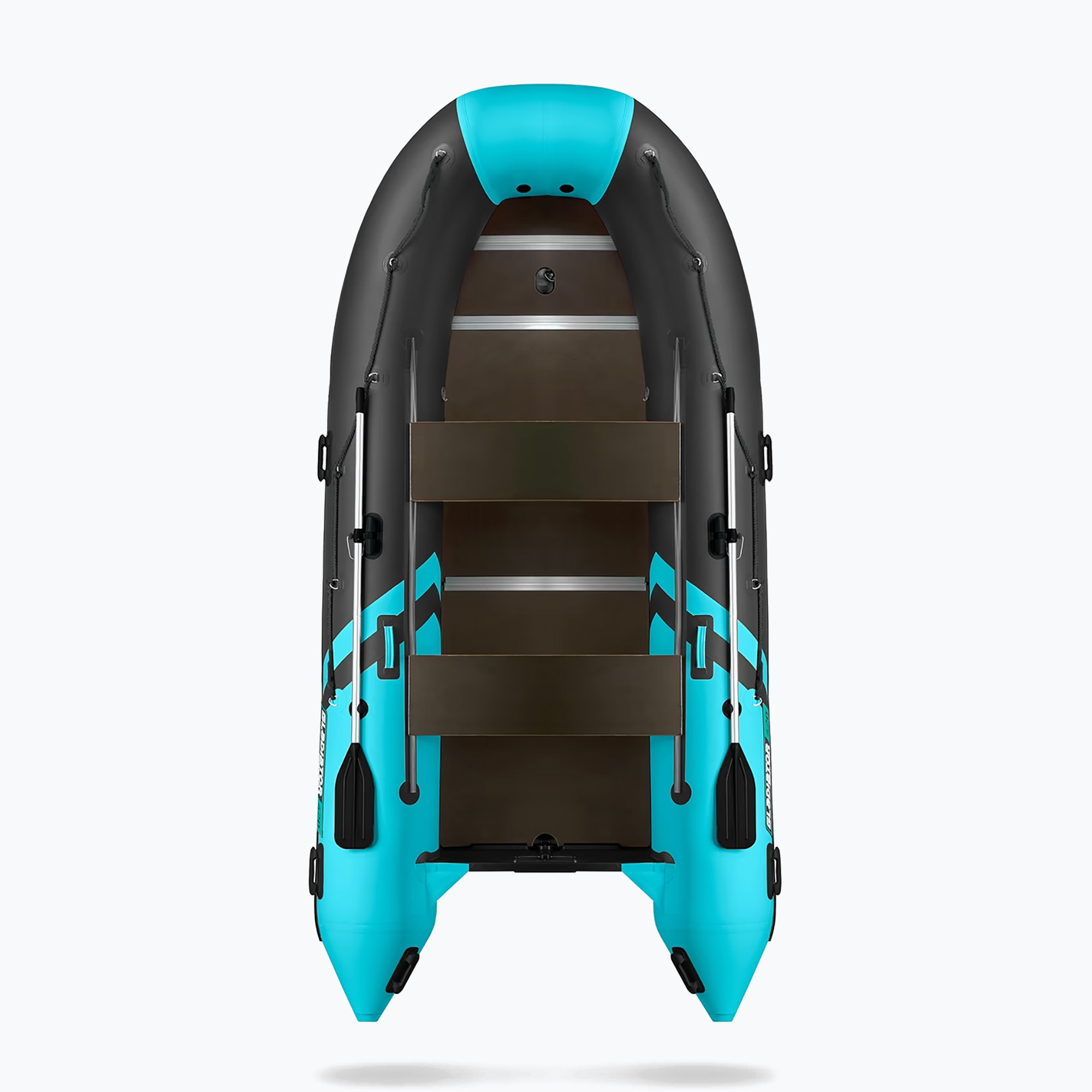 Седемместна надуваема лодка Gladiator B420 AL black/turquoise