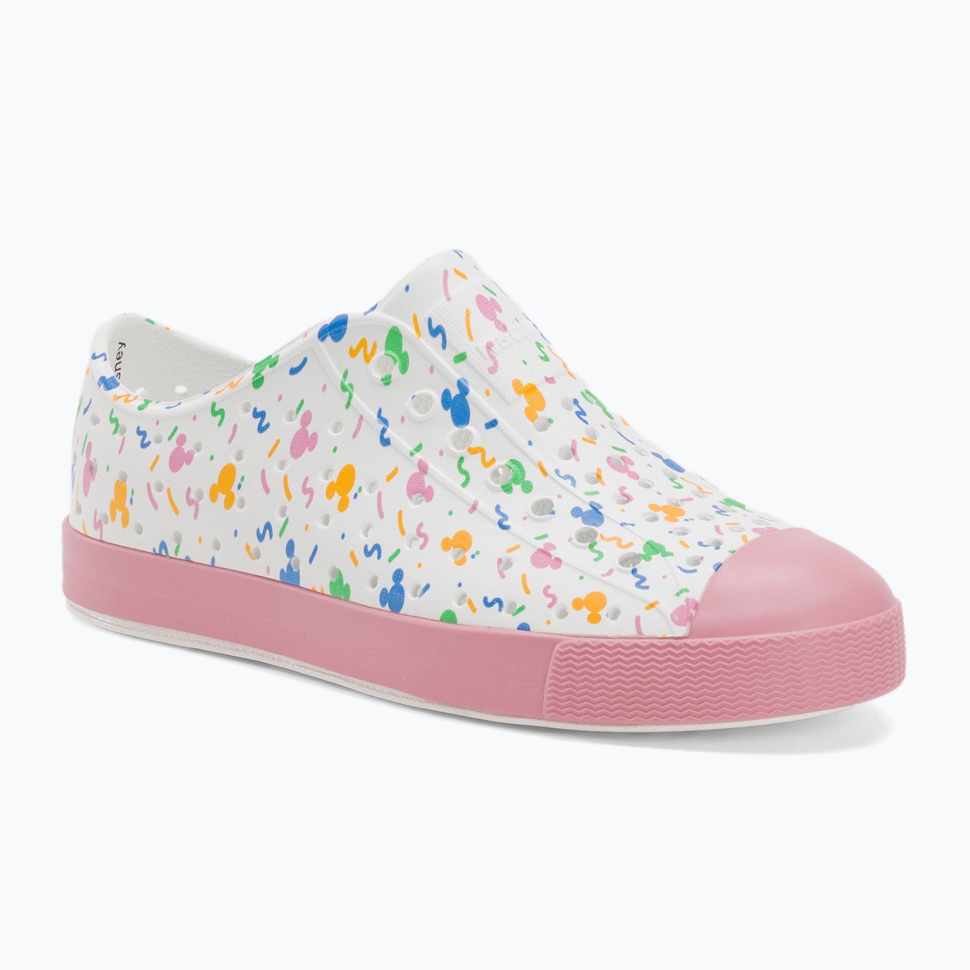 Buty dziecięce Native NA12112001 Jefferson Print Disney Jr shell white/princess pink/pastel white confetti 