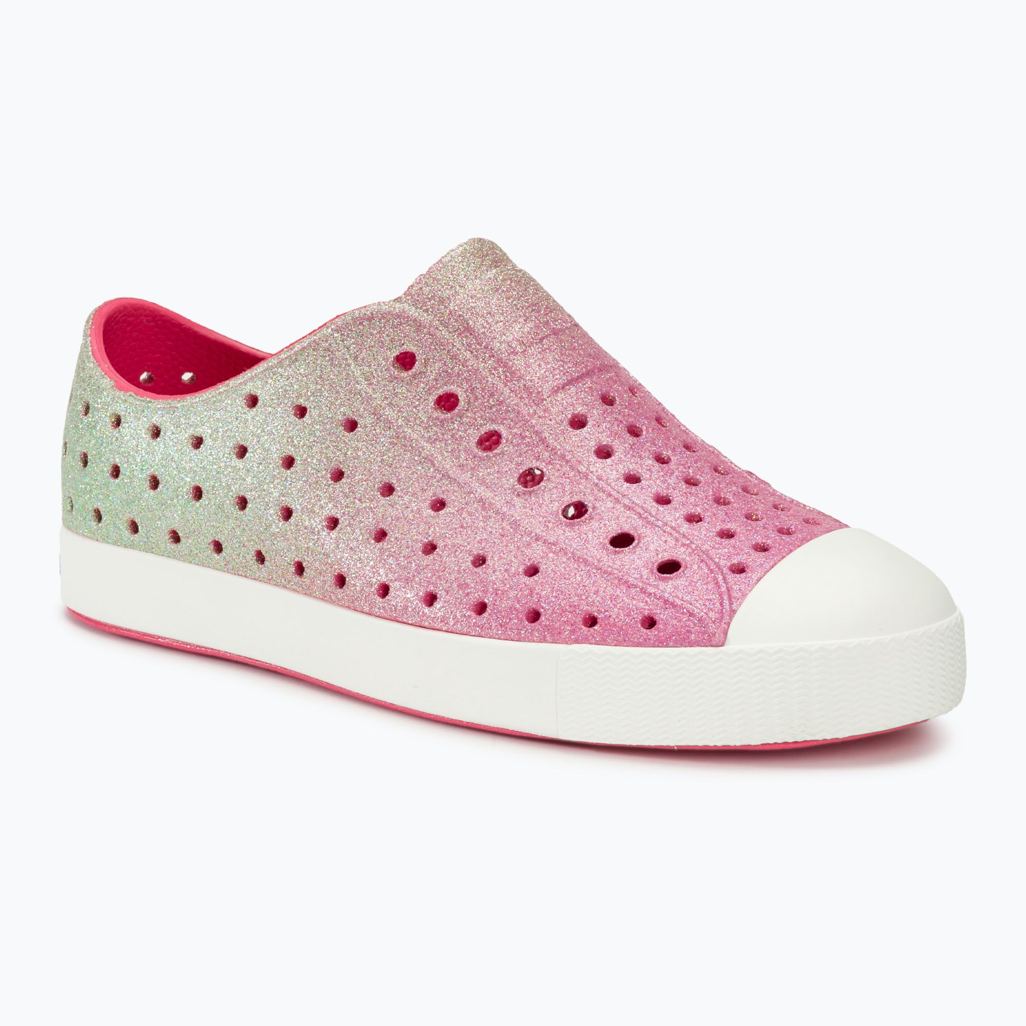 Buty dziecięce Native NA-12100112 Jefferson Bling celery dazzle bling/ shell white 