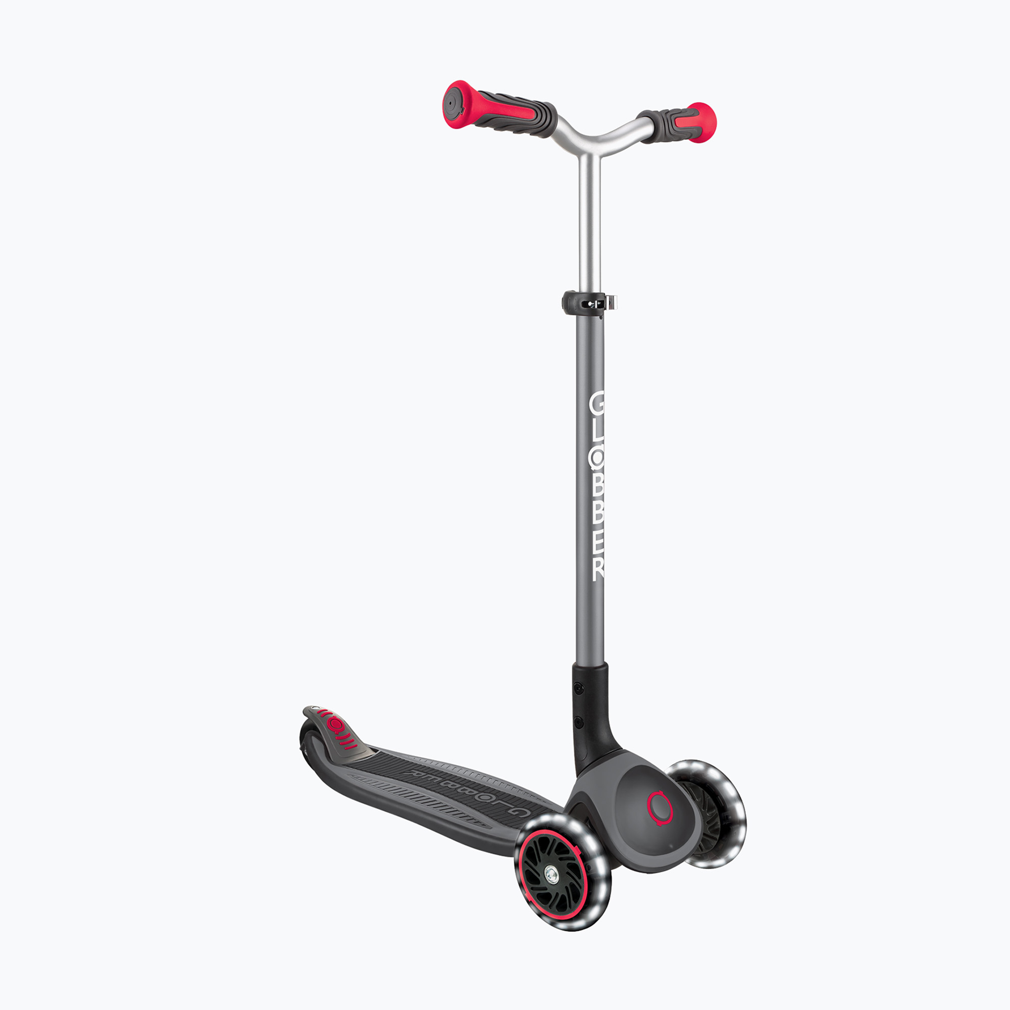 Hulajnoga trójkołowa dziecięca Globber Master Lights black/red 