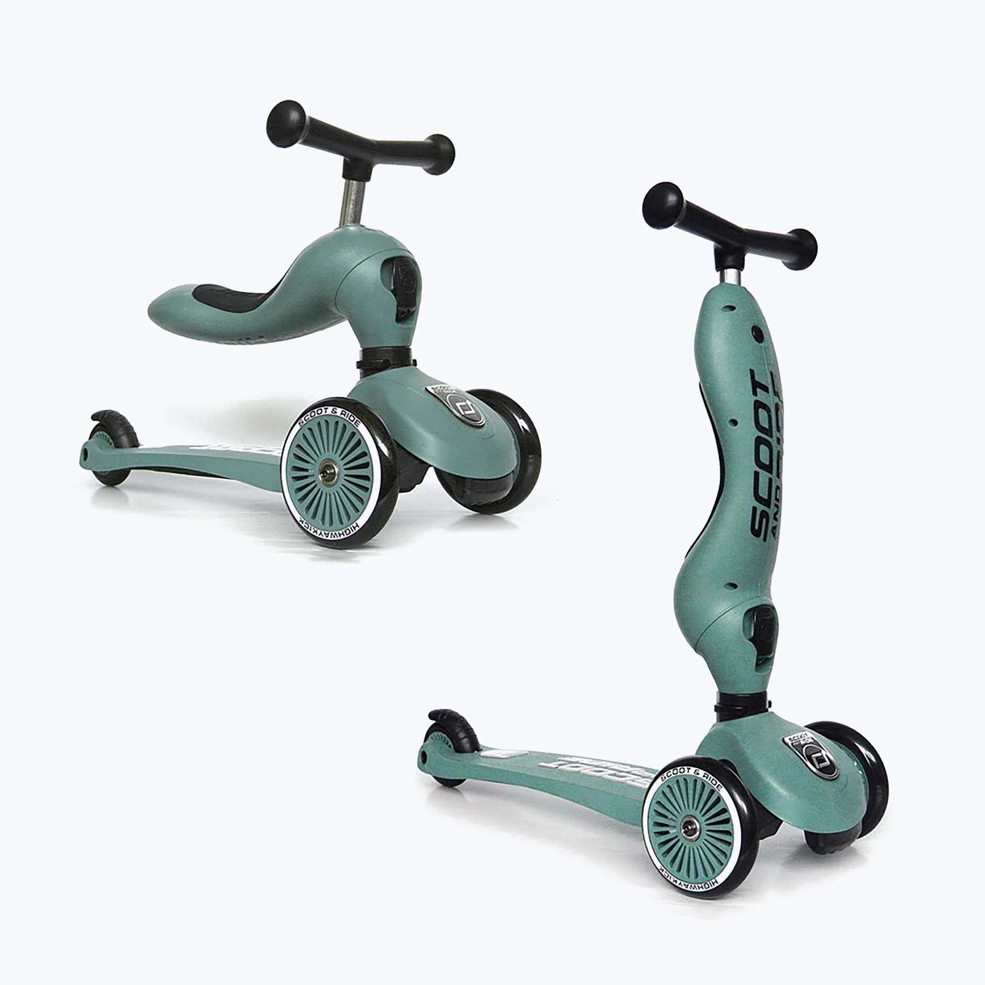Hulajnoga trójkołowa dziecięca Scoot & Ride Highwaykick 1 forest 