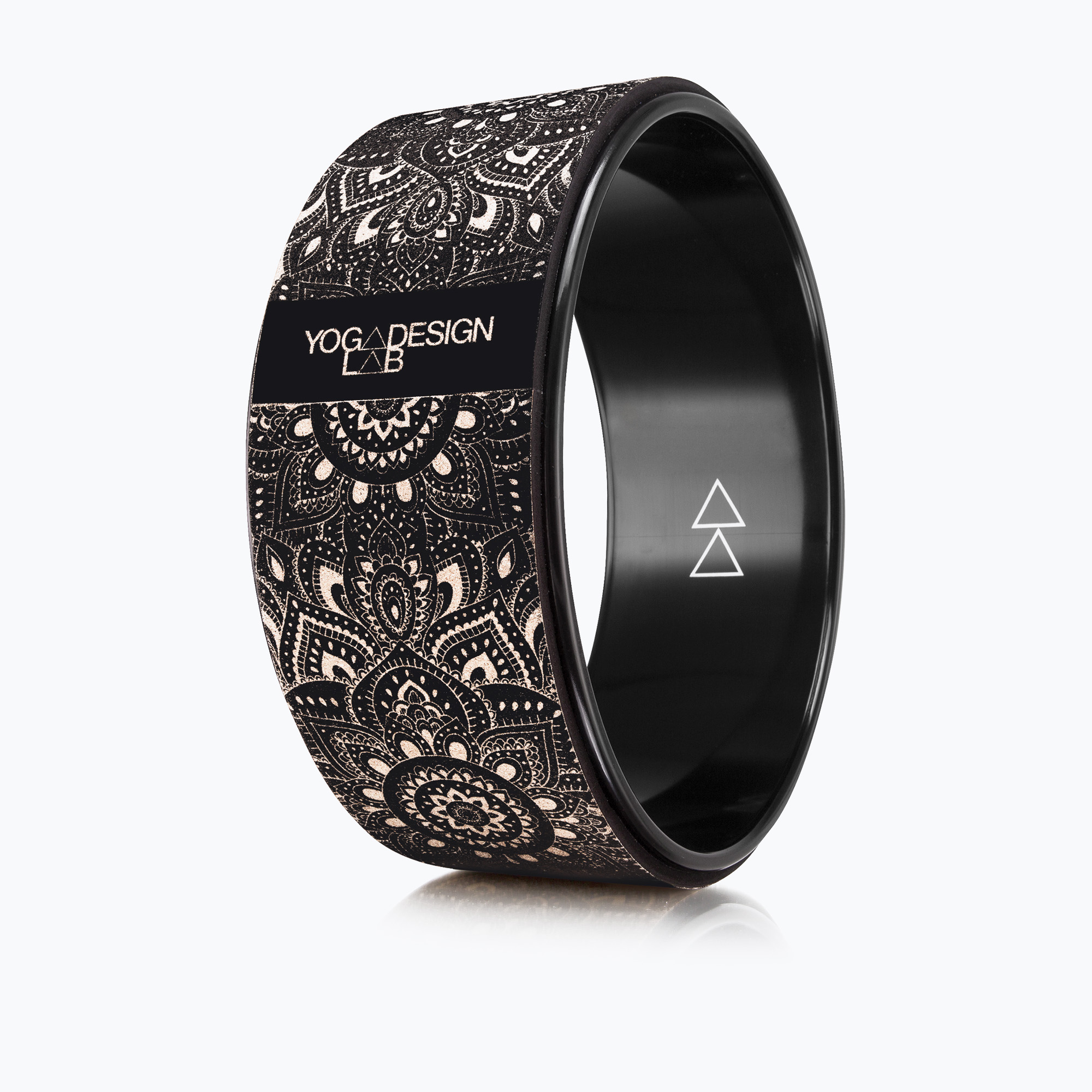 Yoga Design Lab Wheel black WH-Cork-Mandala Black (32 cm)