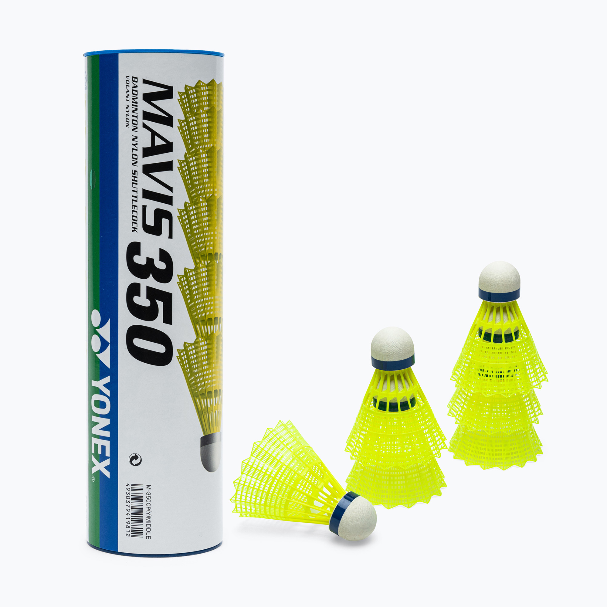 YONEX Mavis 350 Y volani da badminton 6 pz. giallo (Fast) (Mavis 350 Y M350YS)