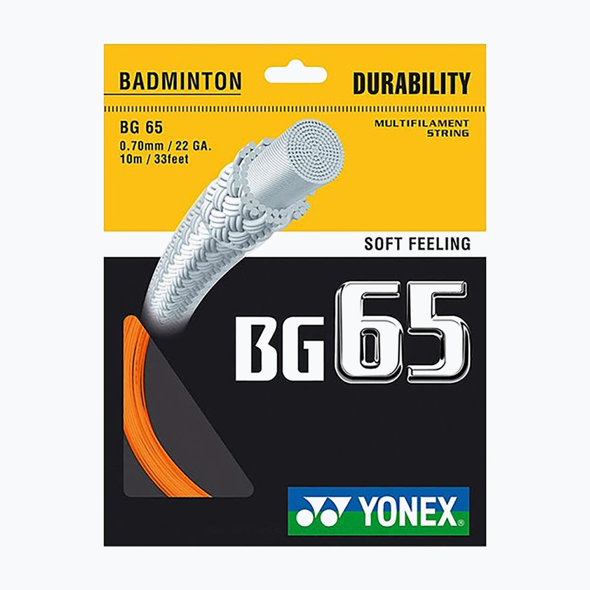 YONEX BG 65 Set de coarde de badminton portocaliu (BG 65 Set NB65SP)