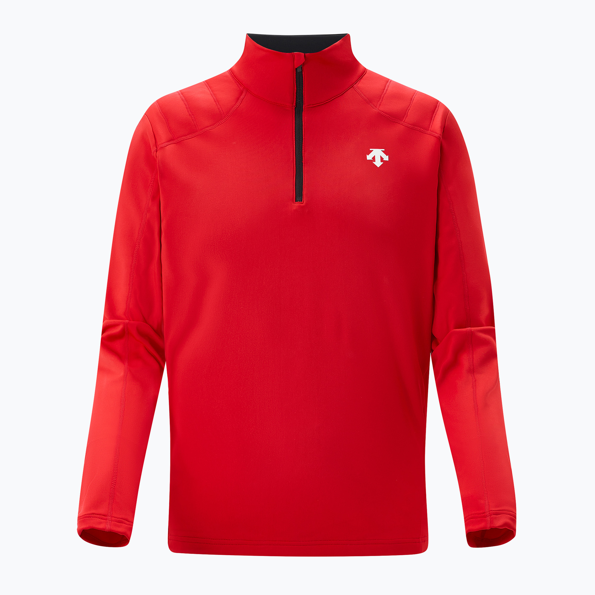Pánska mikina Descente Shoulder Trim T-Neck electric red (Shoulder Trim T-Neck DWMYGB21)