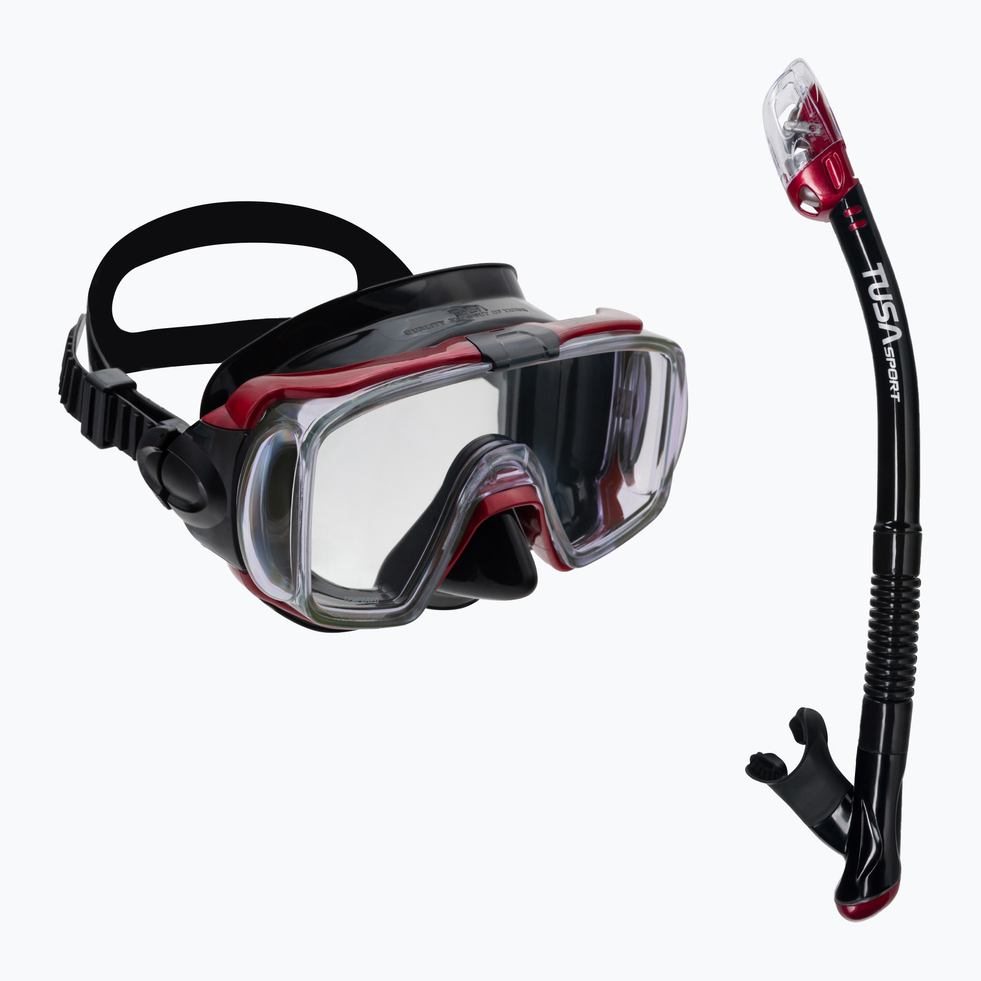 Zestaw do nurkowania TUSA Visio Tri-Ex UC-3125 czerwony/niebieski 