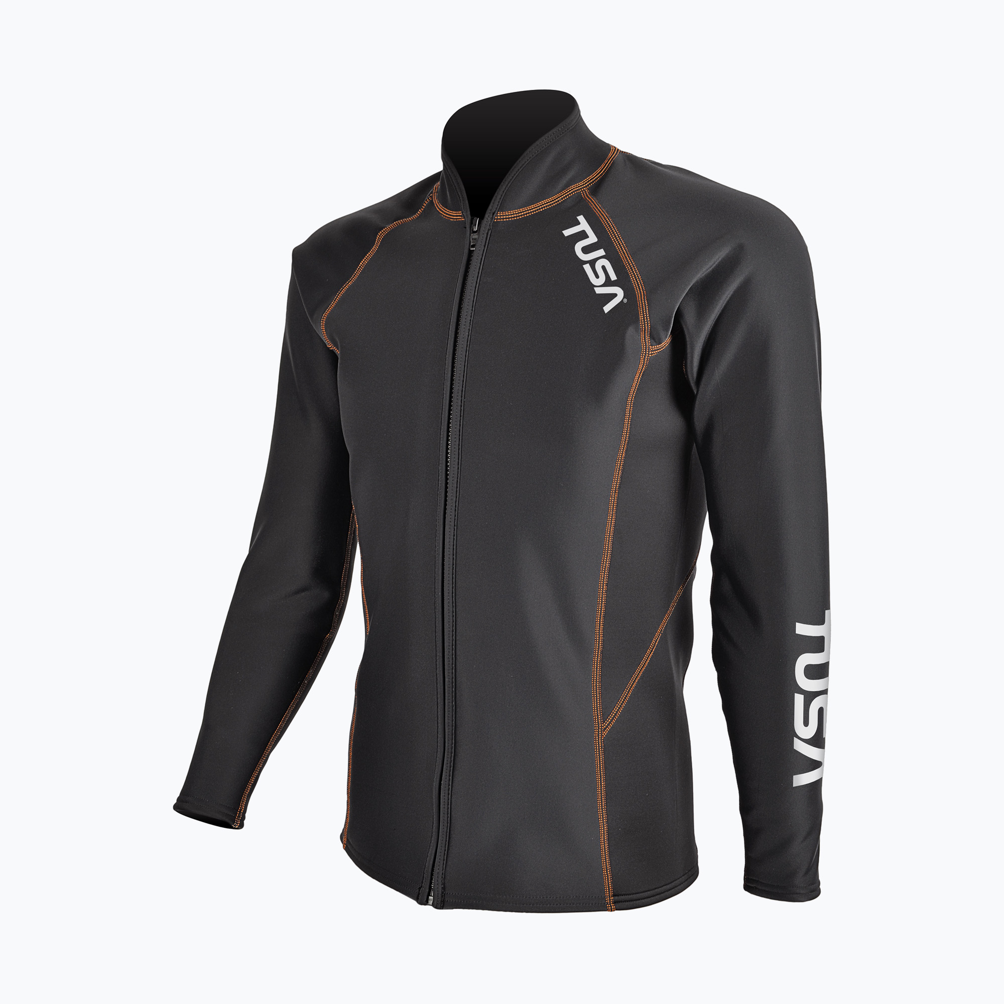 Bluză cu mânecă lungă pentru înot bărbați TUSA Rashguard Thermal black