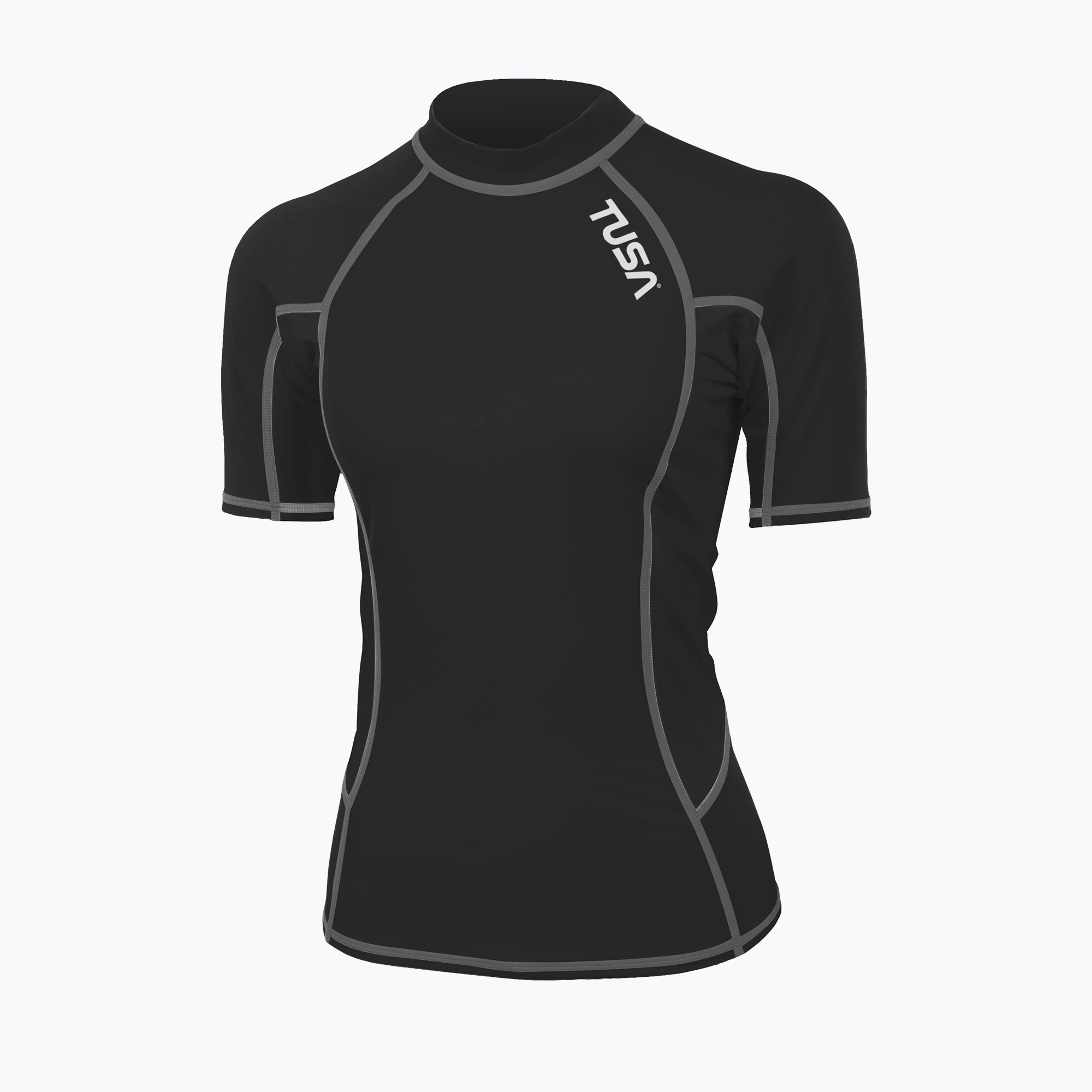 Дамска тениска за плуване TUSA Black rashguard