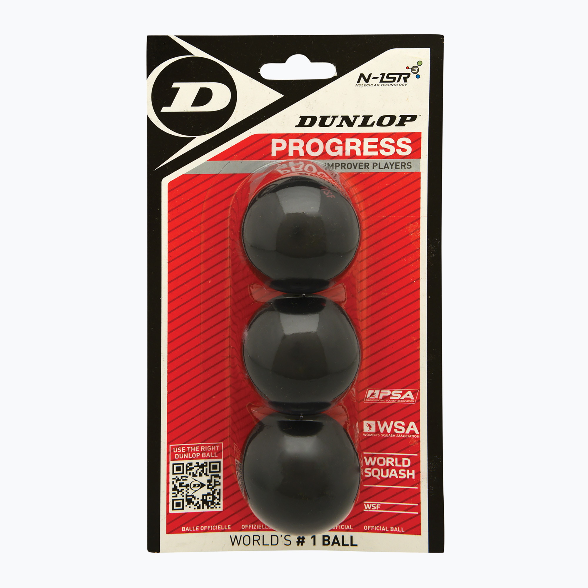 Dunlop Progress red dot squash labdák 3 db. (Progress red dot 3szt sq. 700104)