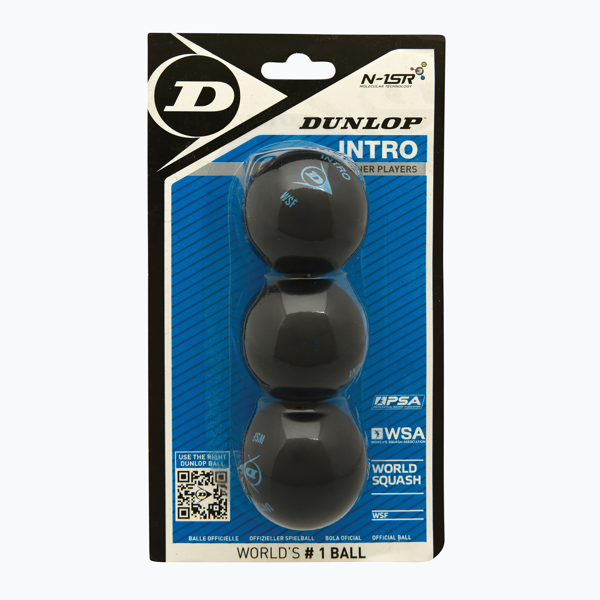Dunlop Intro blue dot squash labdák 3 db. (Intro blue dot 3szt sq. 700106)