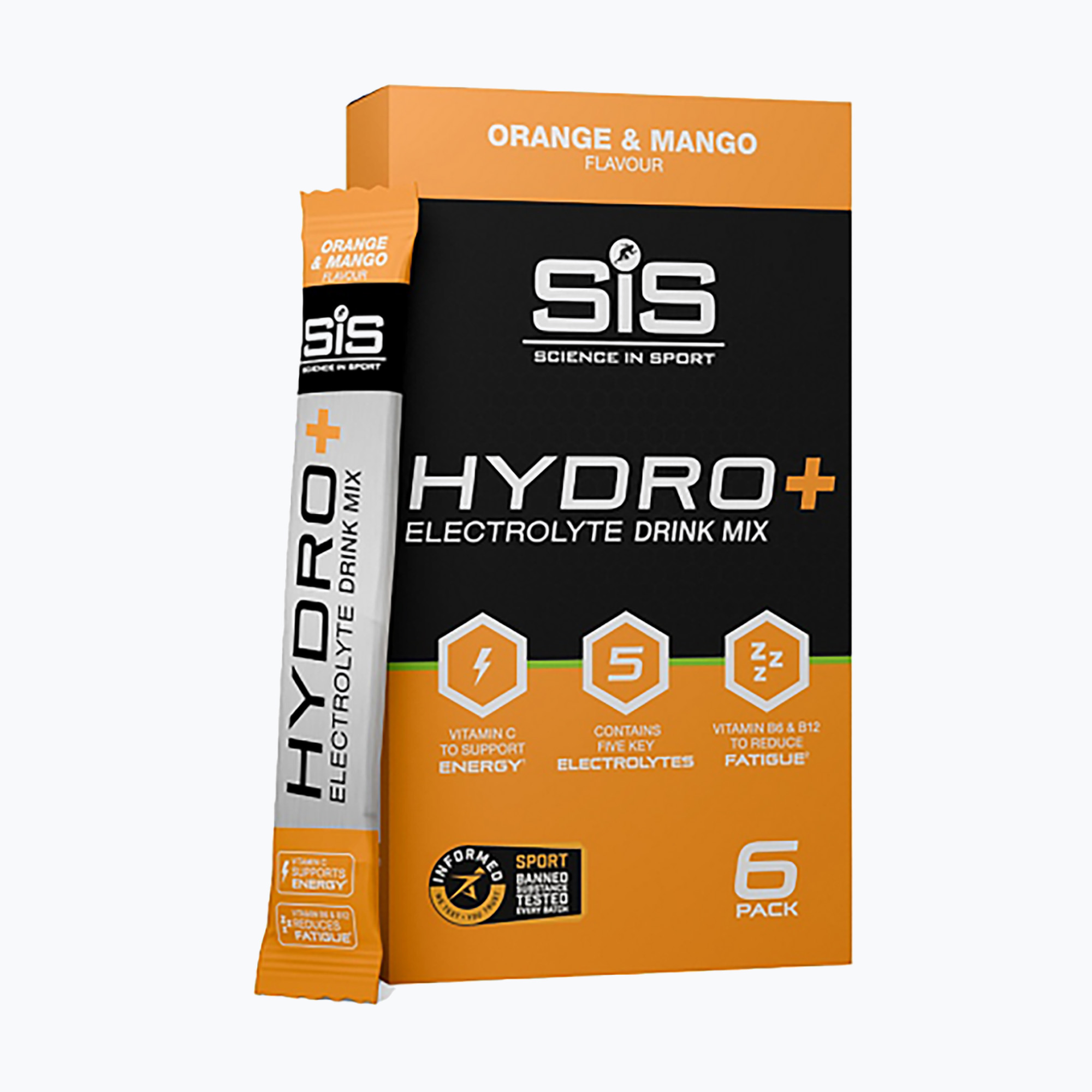Isotonisches Getränkepulver Science in Sport GO Hydro  6 x 4,5 g orange/mango
