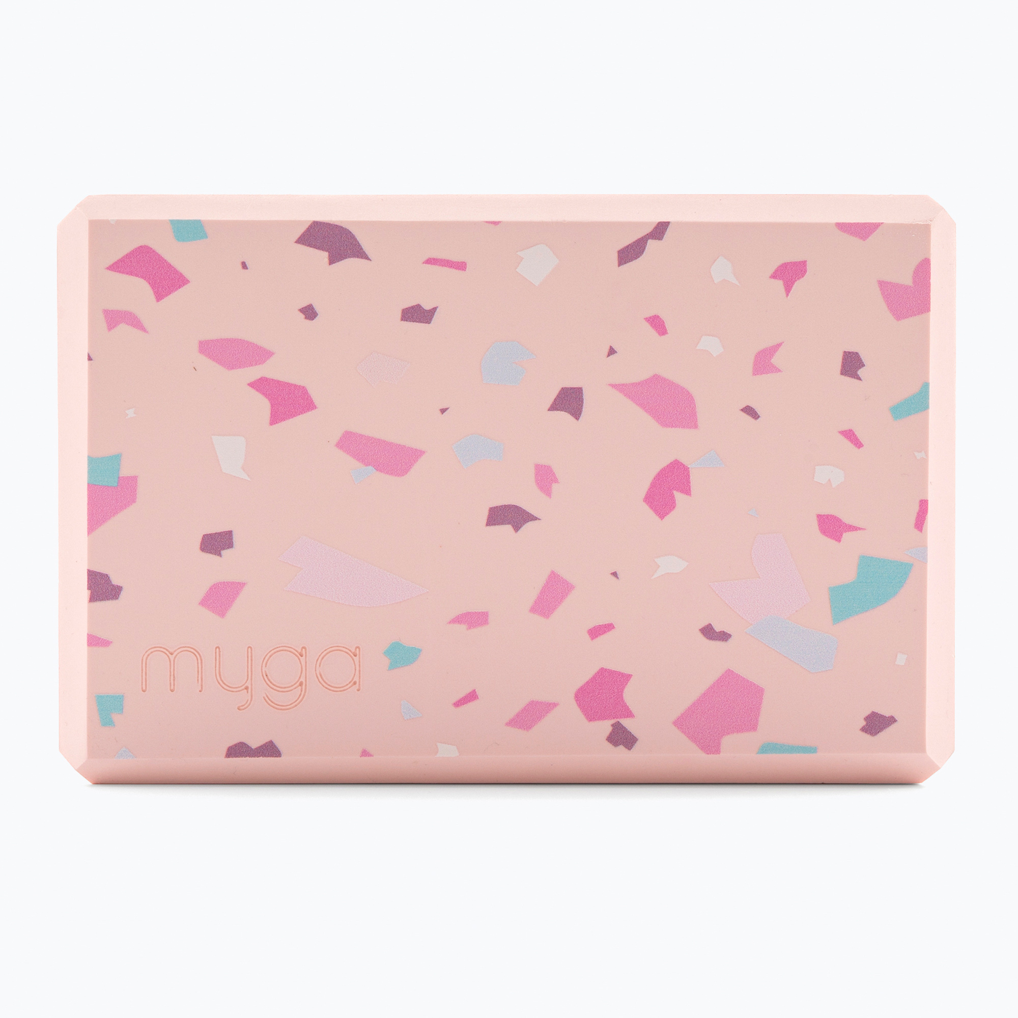 Yoga-Block Myga Terazzo do jogi pink