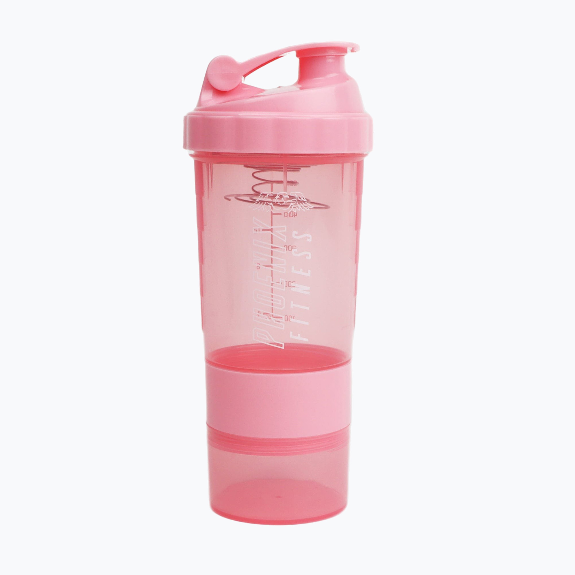 Шейкър Phoenix Fitness with container 500 ml pink