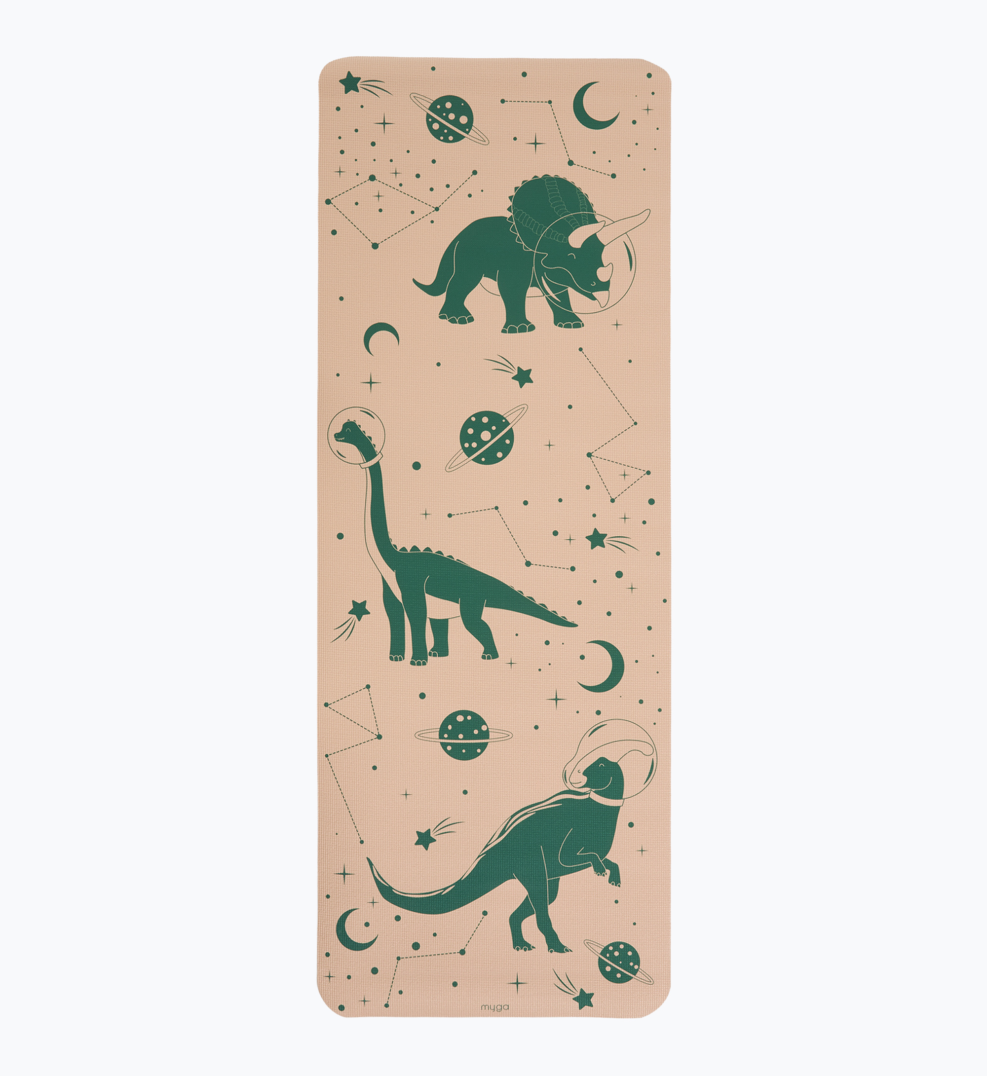 Постелка за йога Myga Dino 3 mm beige