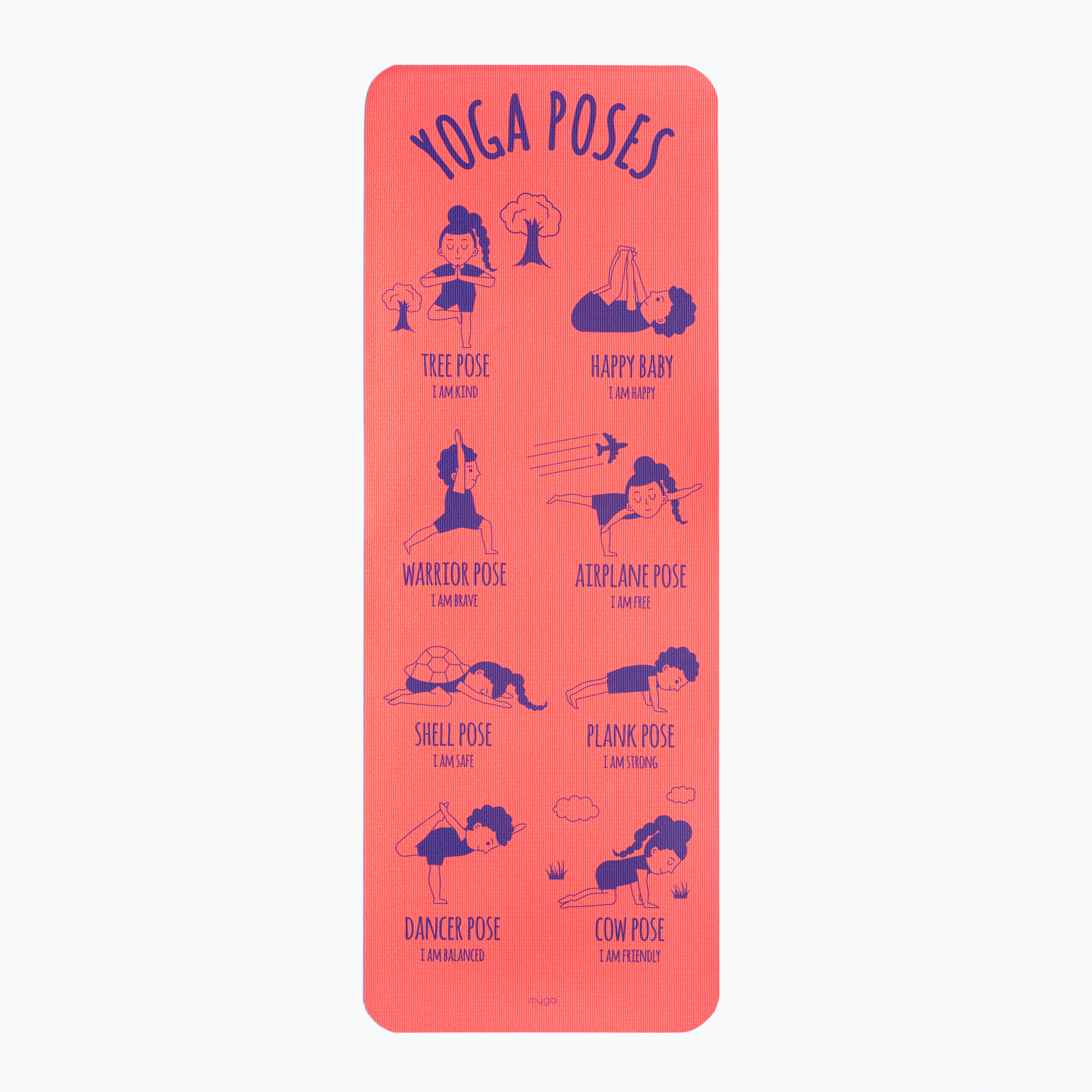 Постелка за йога Myga Pose 3 mm red