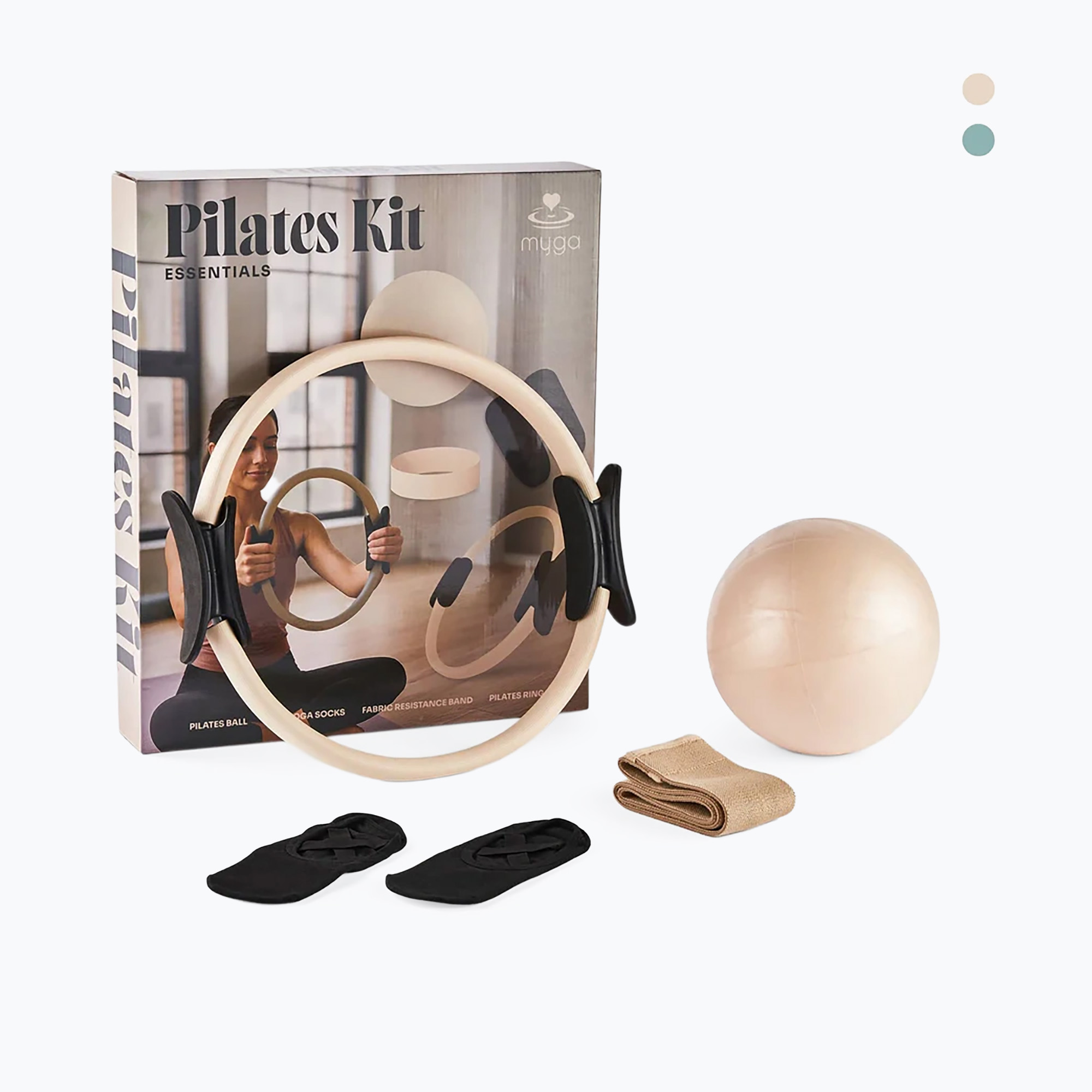 Комплект за пилатес Myga Pilates Kit Essentials beige