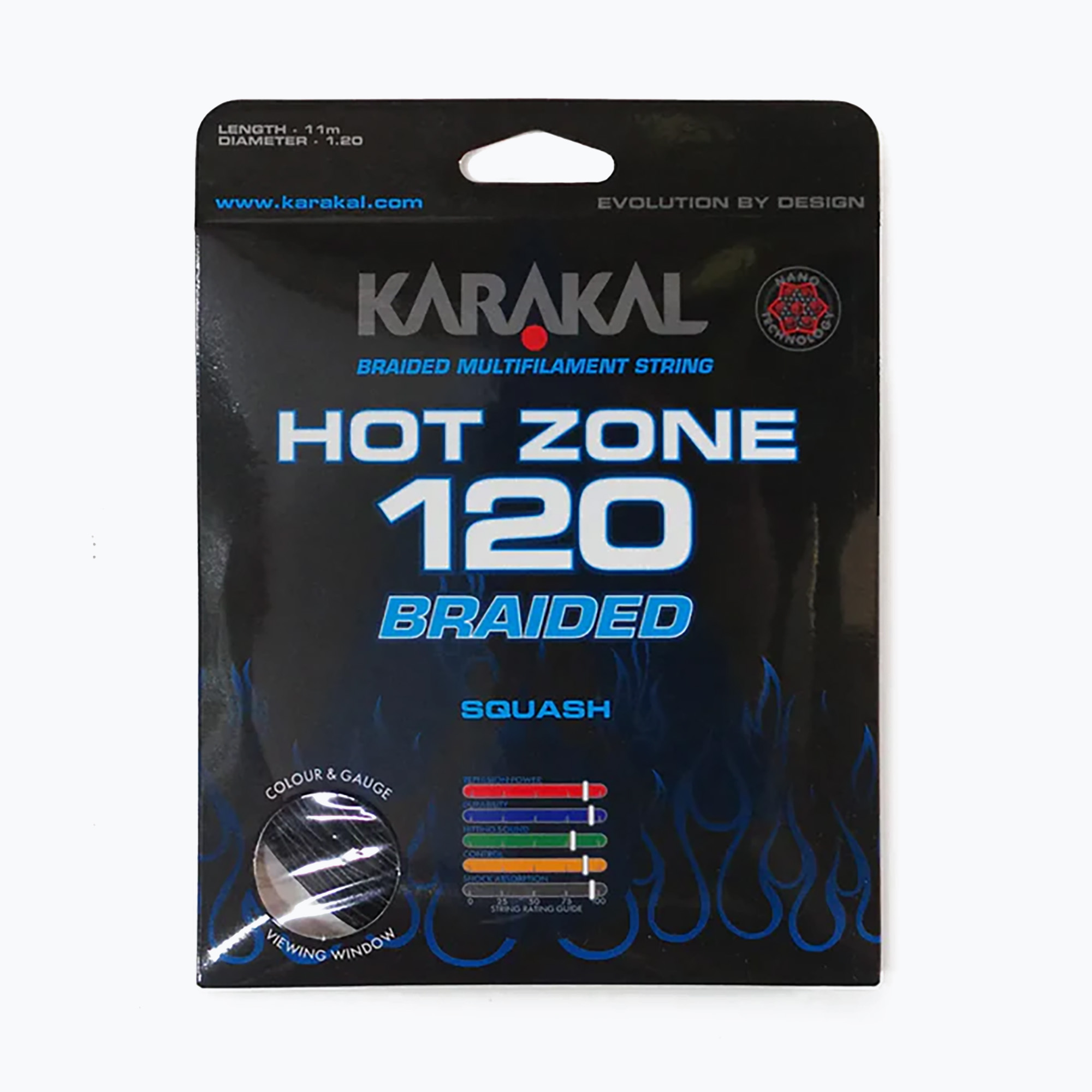 Karakal Hot Zone fonott zsinór 120 11 fekete (Hot Zone Braided 120 KA6510)