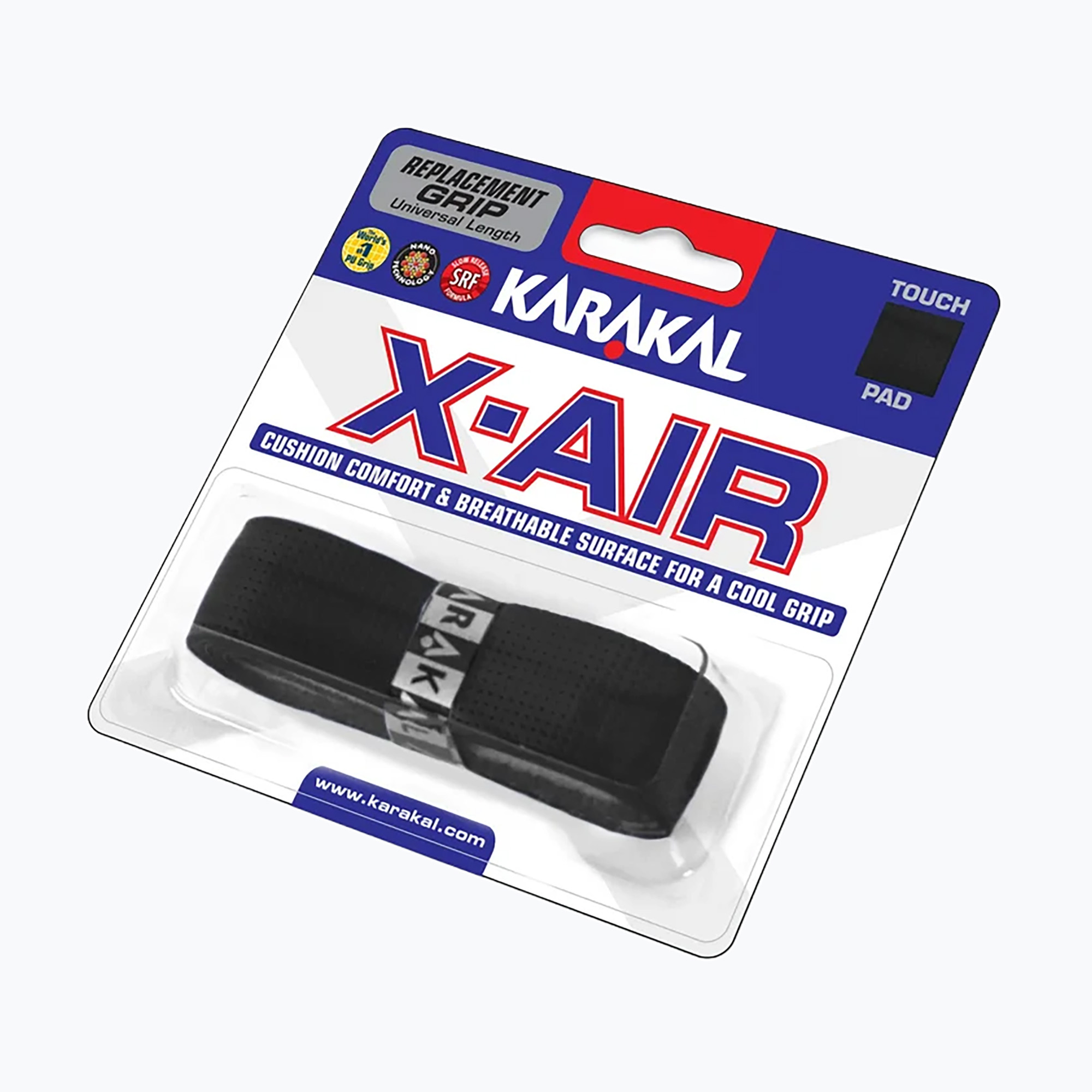 Înveliș pentru rachetă de squash Karakal X Tra black