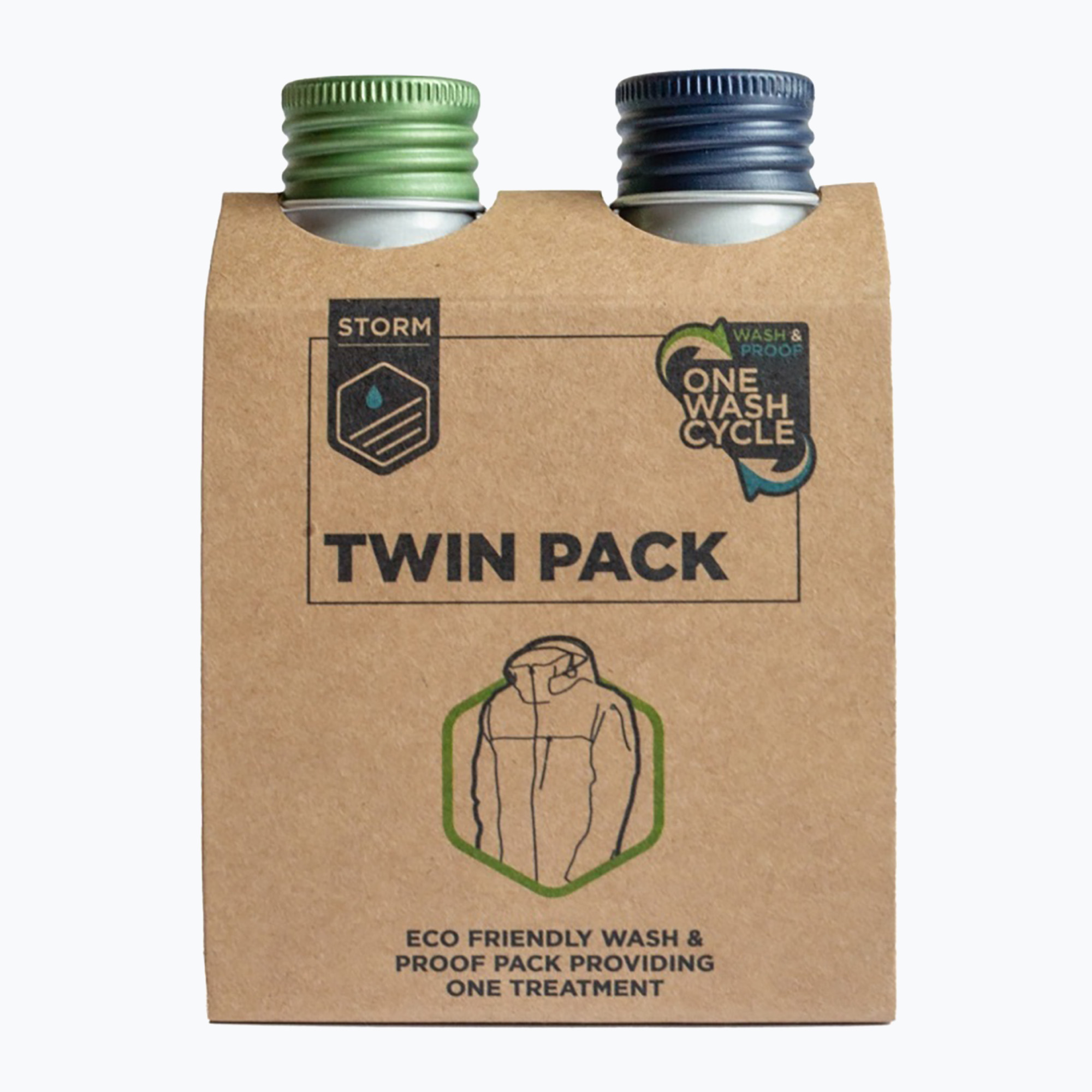 Pracie tekuté prostriedky na oblečenie STORM Apparel Wash Twin Pack 75 ml