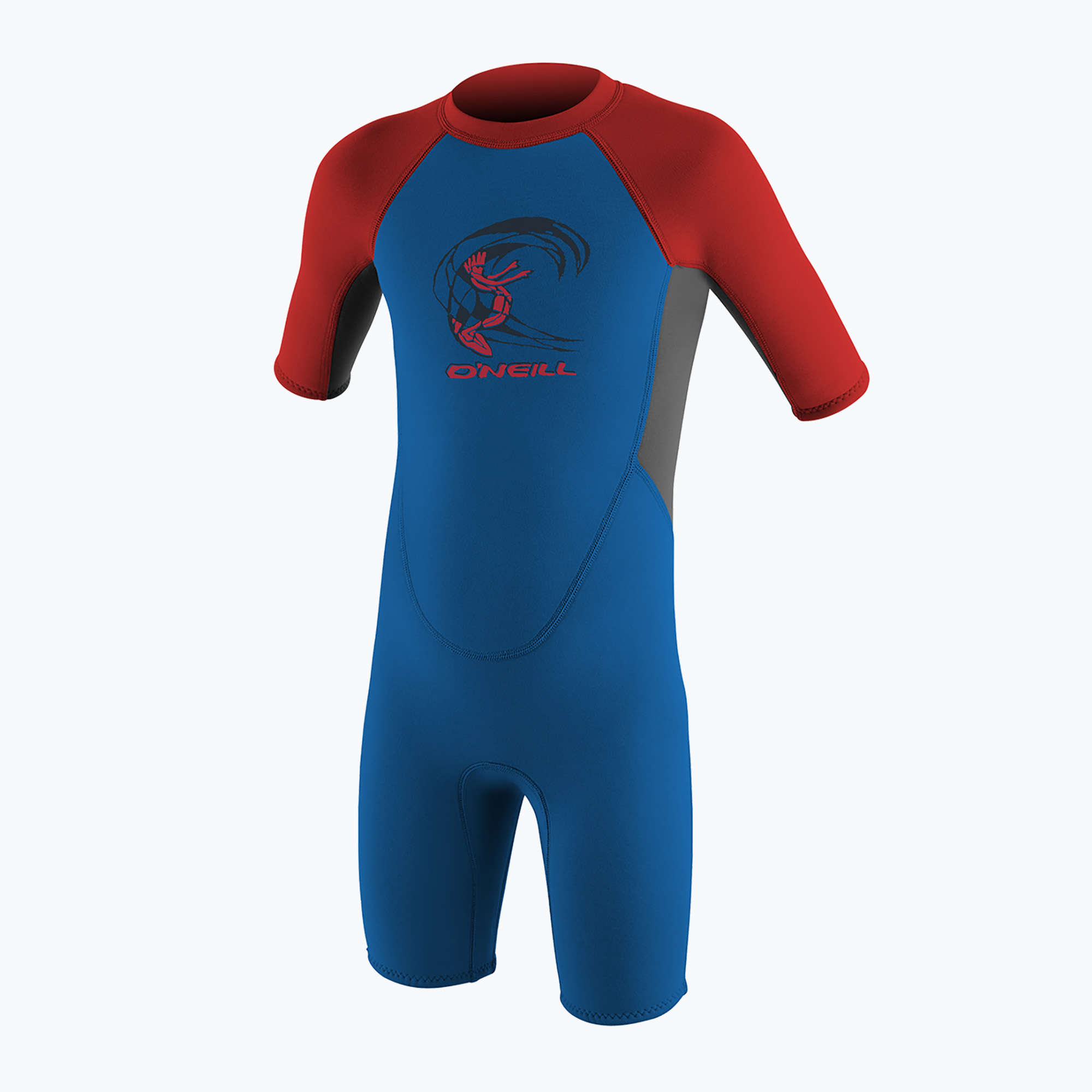 Pianka do pływania dziecięca O'Neill Toddler Reactor-2 2 mm Back Zip ocean/graphite/red 