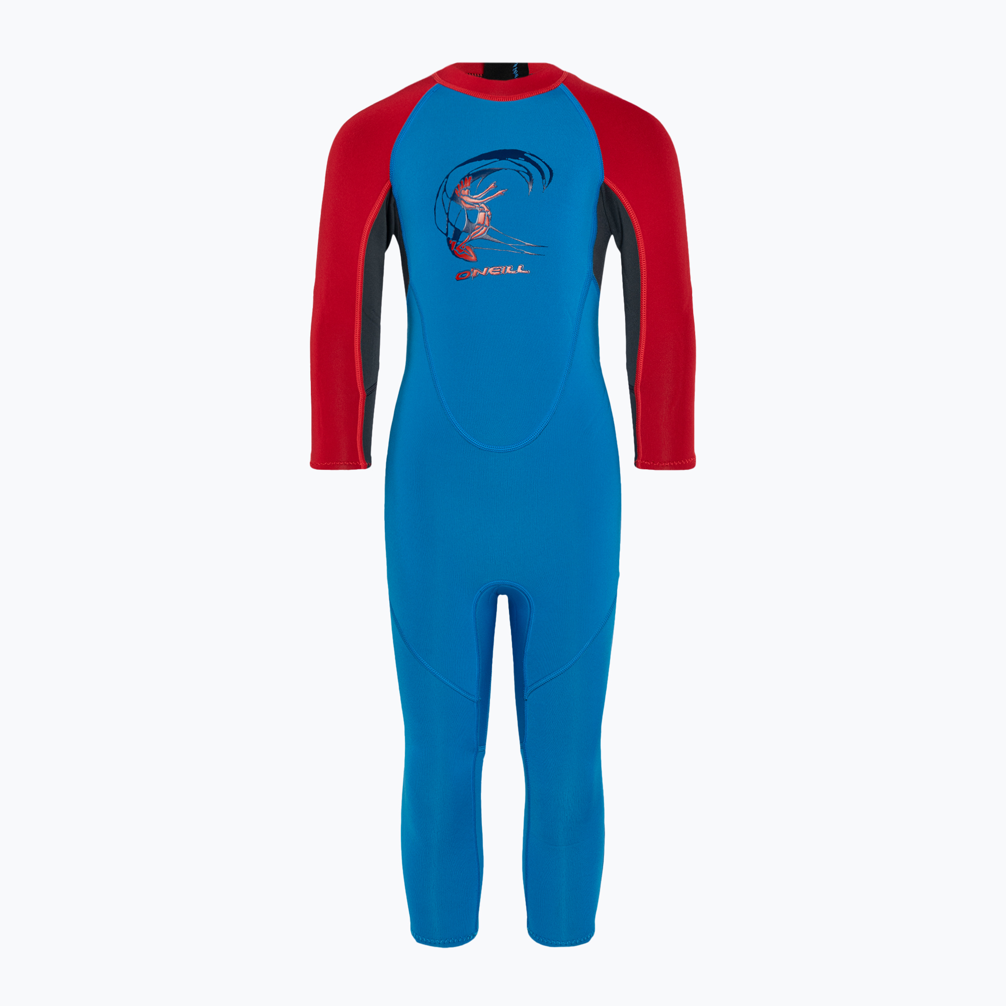 Pianka do pływania dziecięca O'Neill Toddler Reactor-2 2 mm Back Zip Full ocean/graphite/red