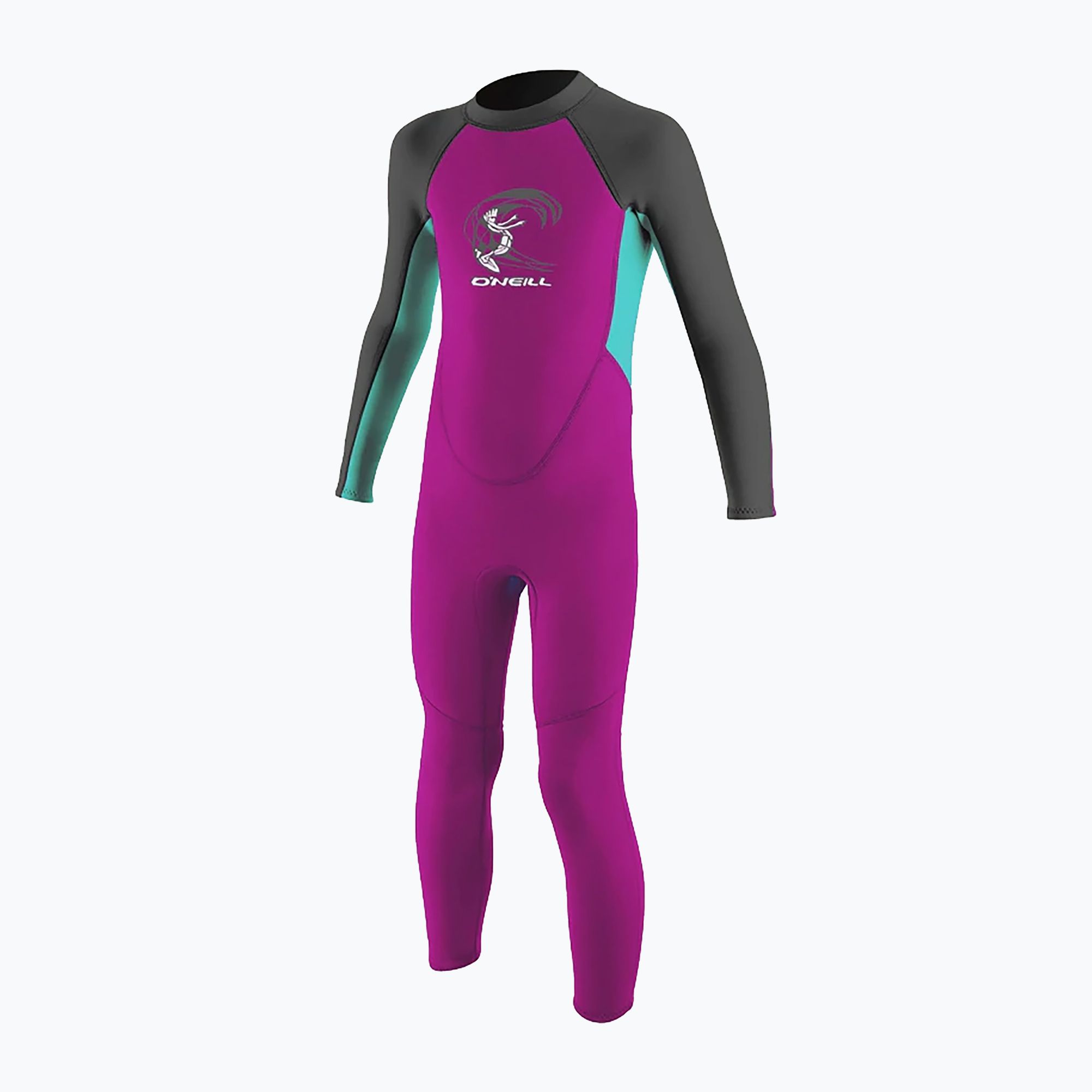 Pianka do pływania dziecięca O'Neill Toddler Reactor-2 2 mm Back Zip Full berry/light aqua/graphite 