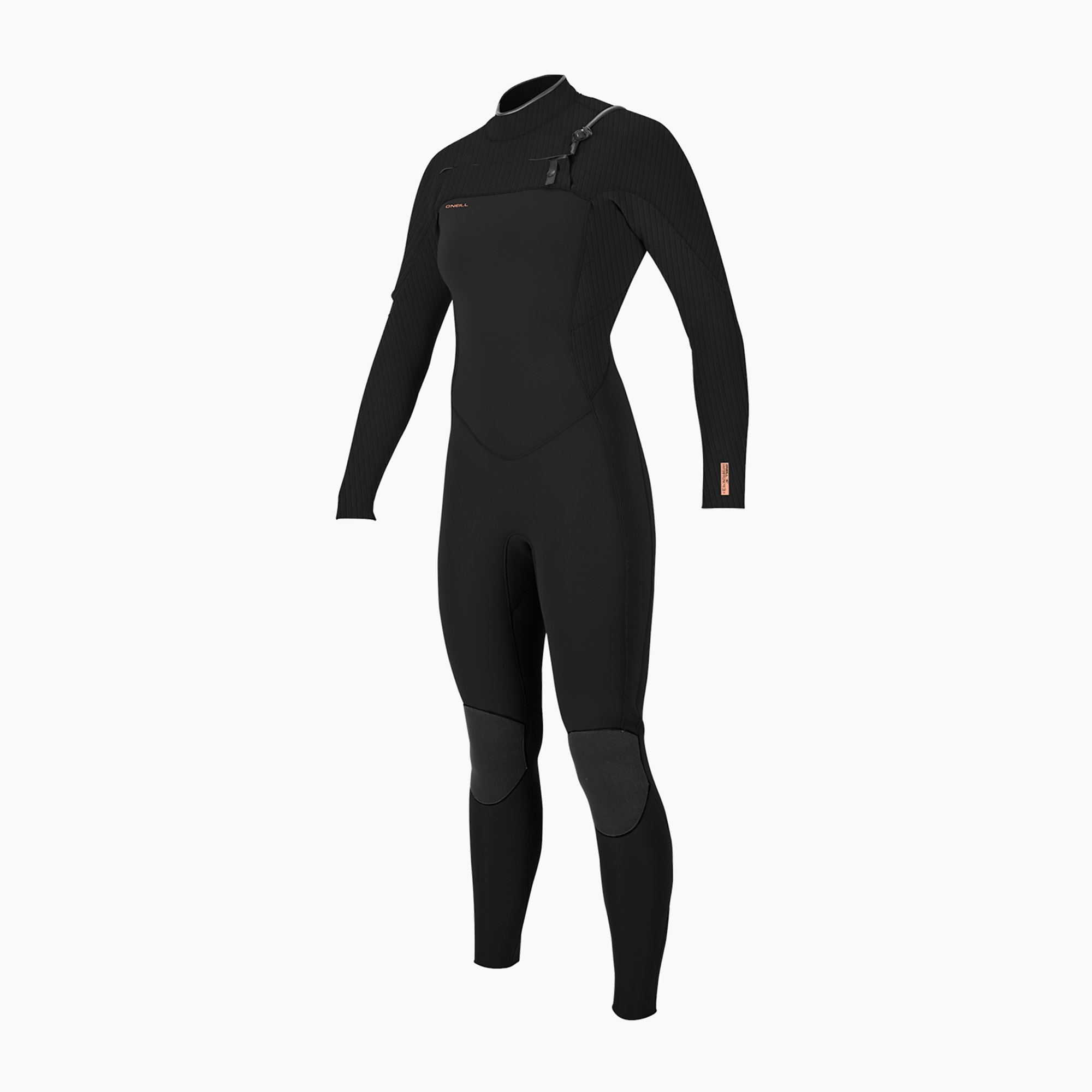 Дамски неопренов костюм за плуване  O'Neill Hyperfreak 4/3  mm Chest Zip Full black/black