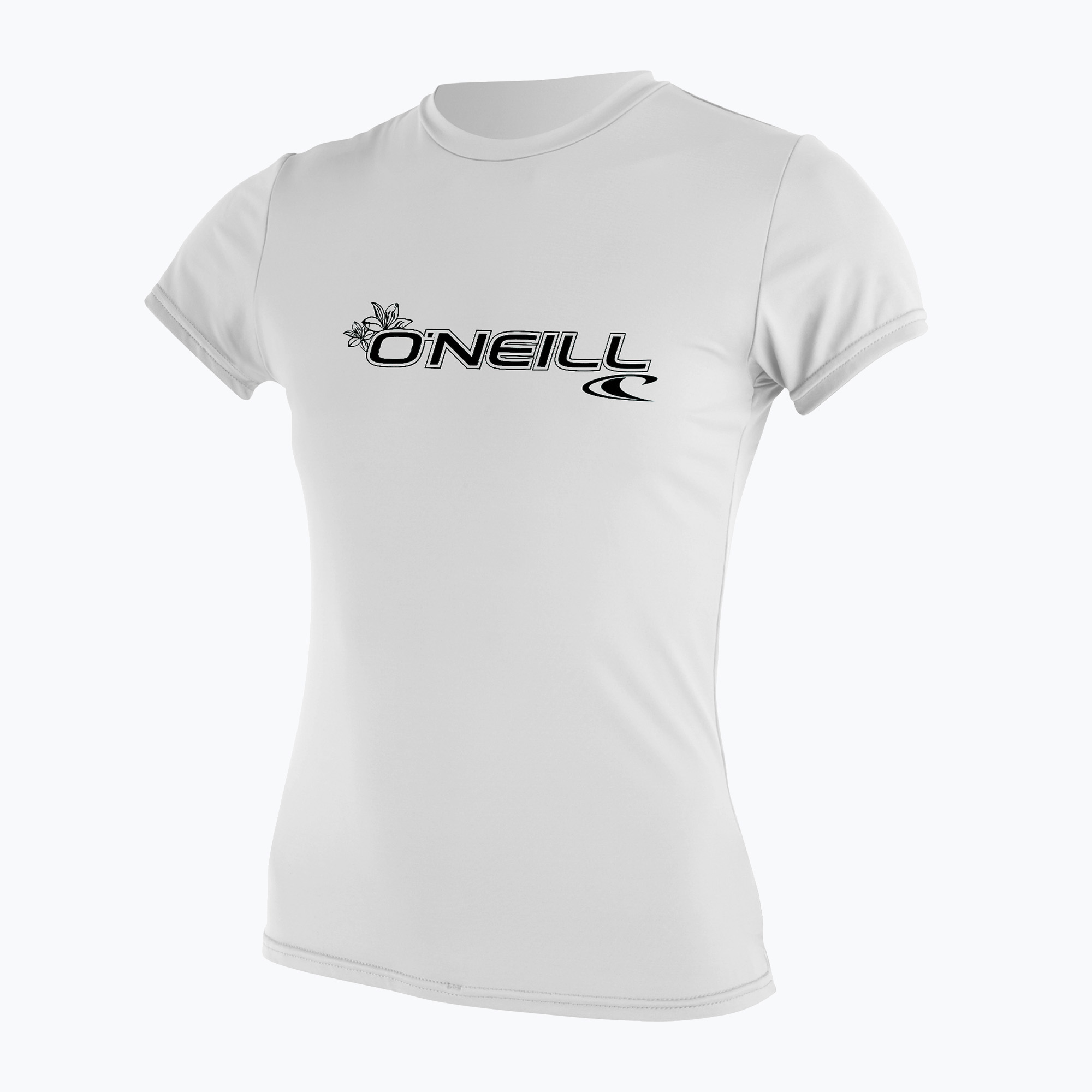 Maglietta da bagno donna O'Neill Basic Skins Sun Shirt bianco (S) (Basic Skins Sun Shirt 3547-025)