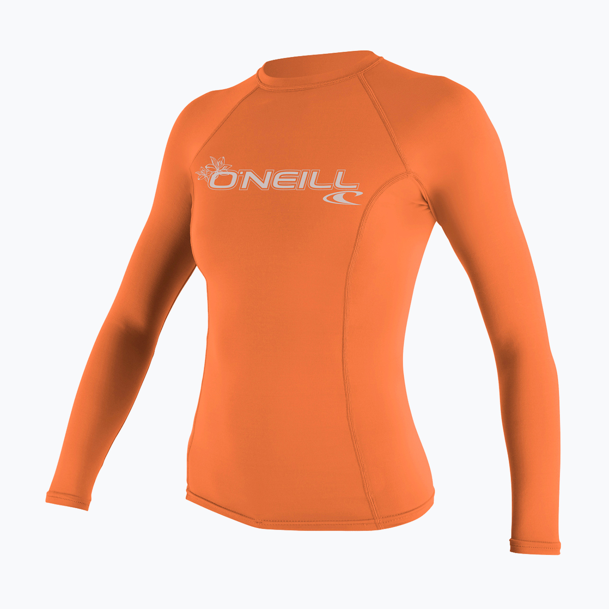 Costume da bagno a manica lunga da donna O'Neill Basic Skins LS Rash Guard pompelmo chiaro (XS) (Basic Skins Rash Guard 3549-252)