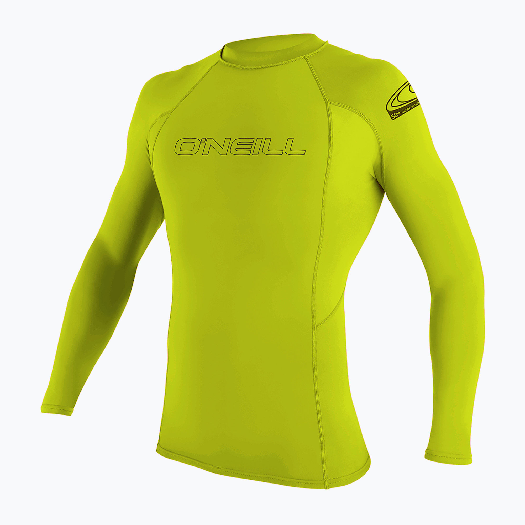 Детска блуза за плуване с дълъг ръкав O'Neill Basic Skins LS Rash Guard lime