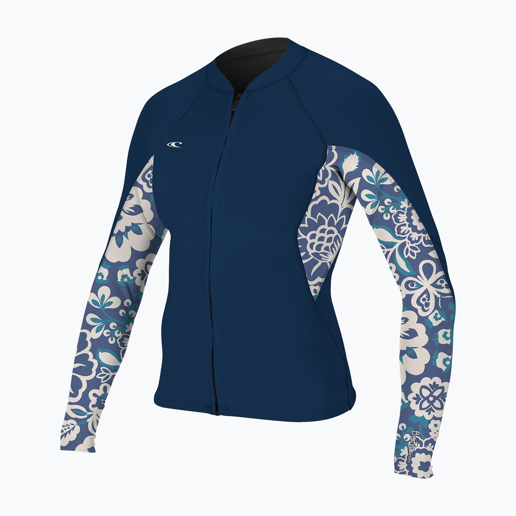 Kurtka neoprenowa damska O'Neill Bahia 1/0.5 mm Full-Zip Jacket french navy/christina floral 