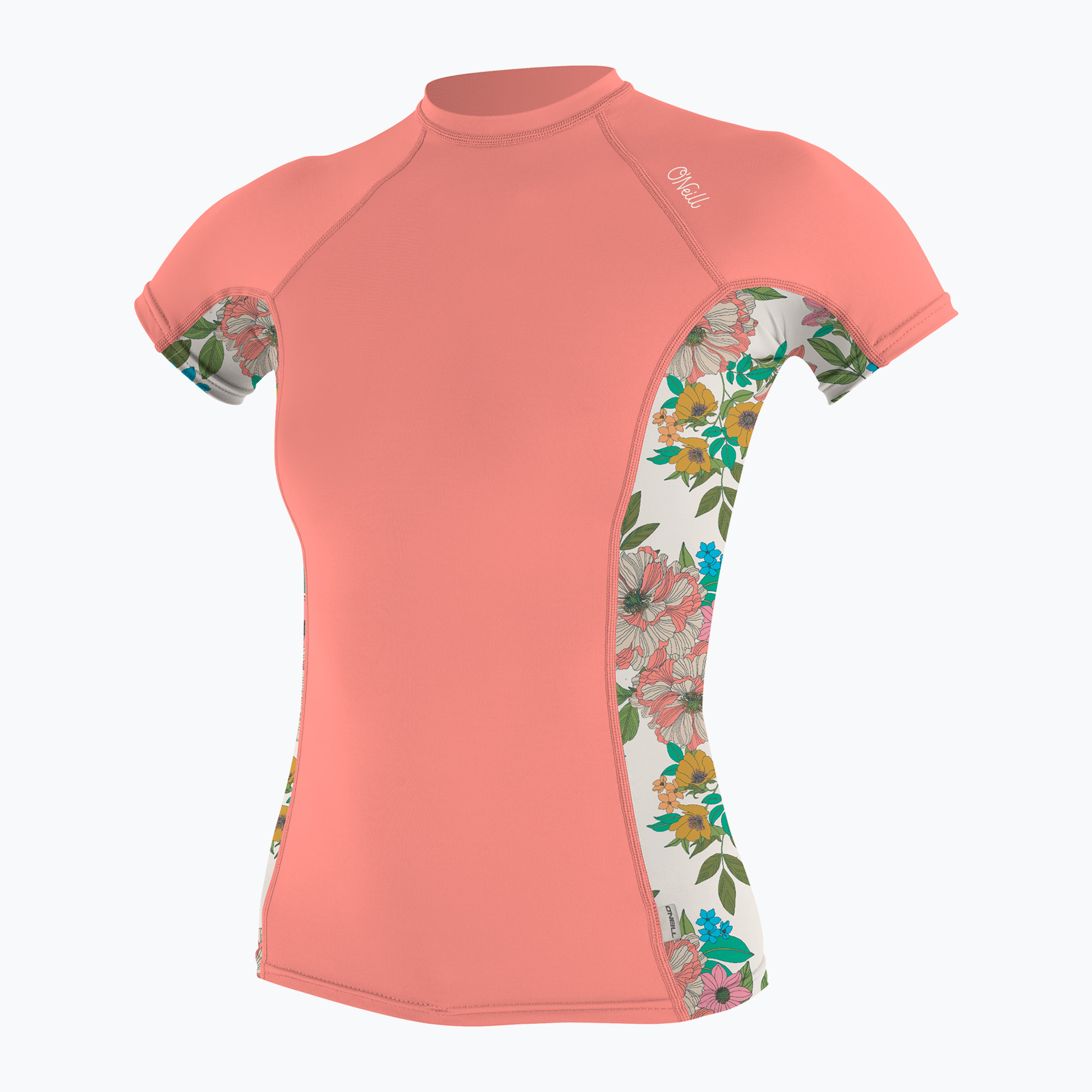 Koszulka do pływania damska O'Neill Side Print Rash Guard desert flower/cara floral 