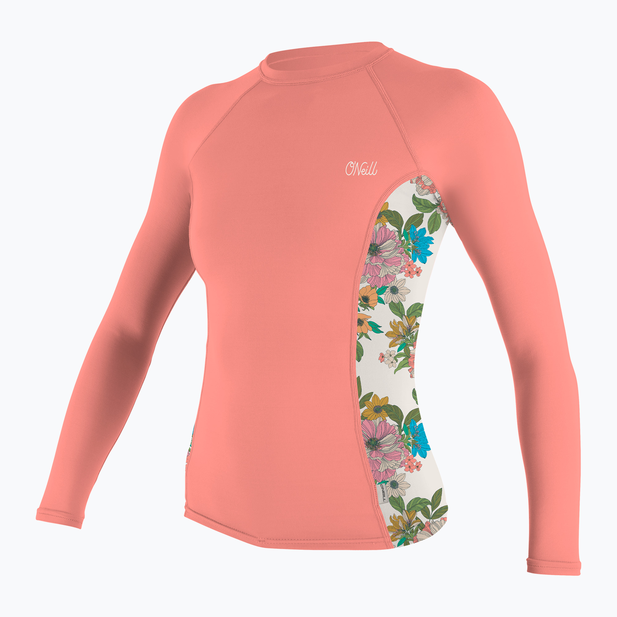 Longsleeve do pływania damski O'Neill Side Print Rash Guard desert flower/cara floral 