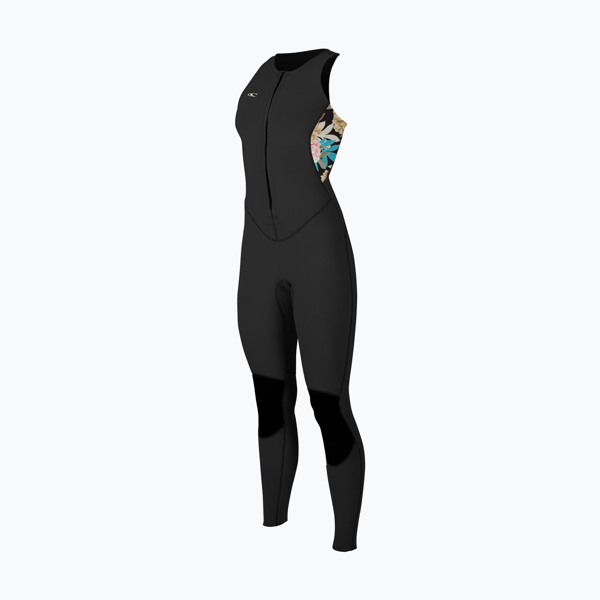 Pianka do pływania damska O'Neill Bahia 1,5 mm Front Zip Sleeveless Full black/mikah floral/black 