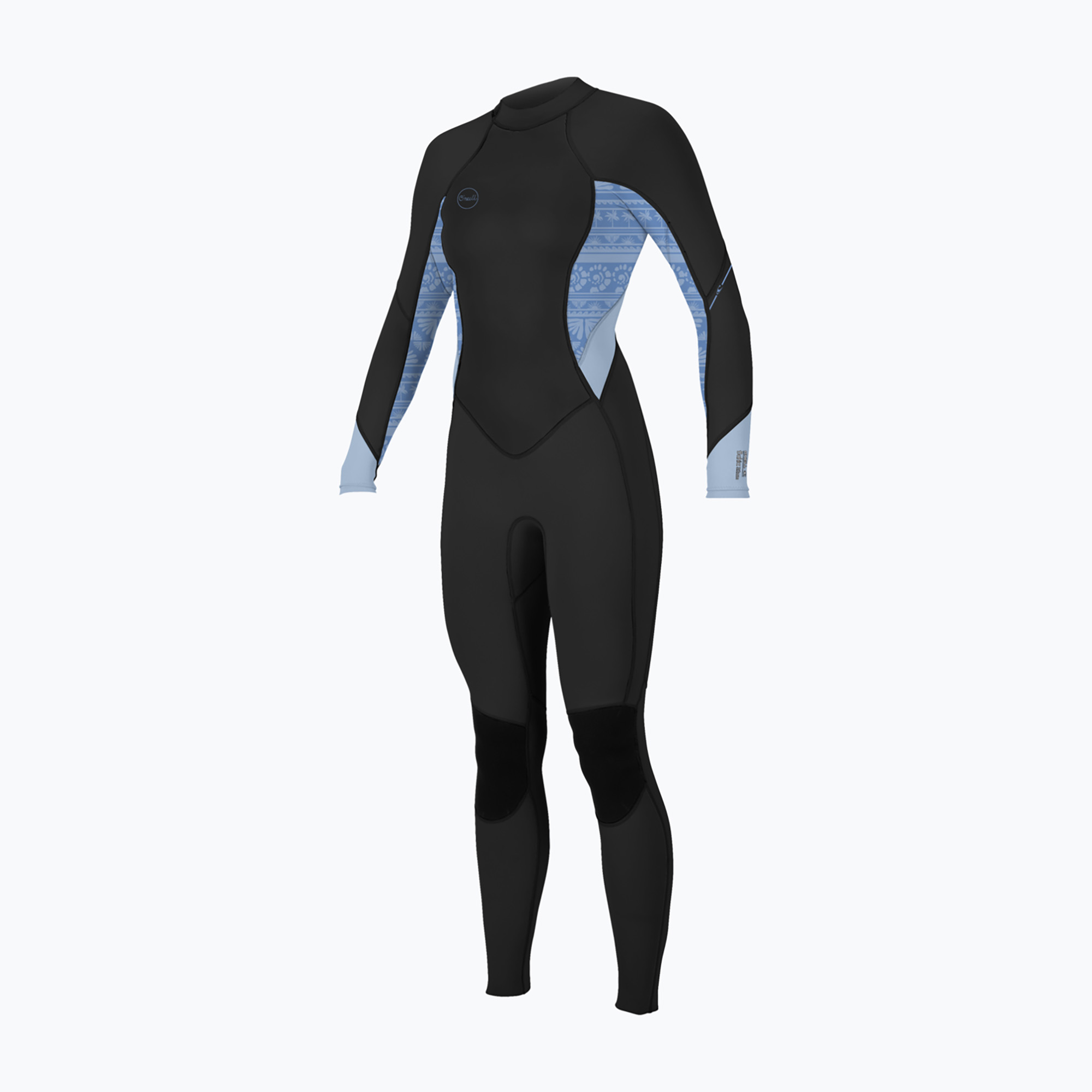Pianka do pływania damska O'Neill Bahia 3/2 Back Zip Full IQ5 black/surf abstract/chambray blue 