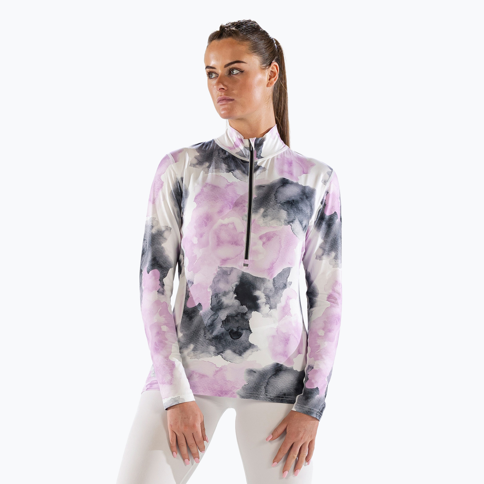 Donna Cozy CarbonDri Limited Edition Zip Neck manica lunga termica rosa (M) (Cozy CarbonDri Limited Edition Zip Neck SWU2607710)