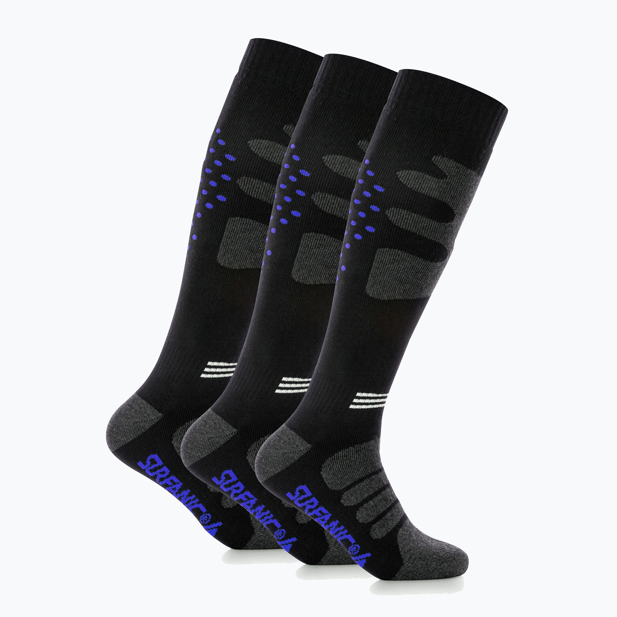 Skisocken Surfanic Pro Tech Plus 3er-Pack brilliant blue