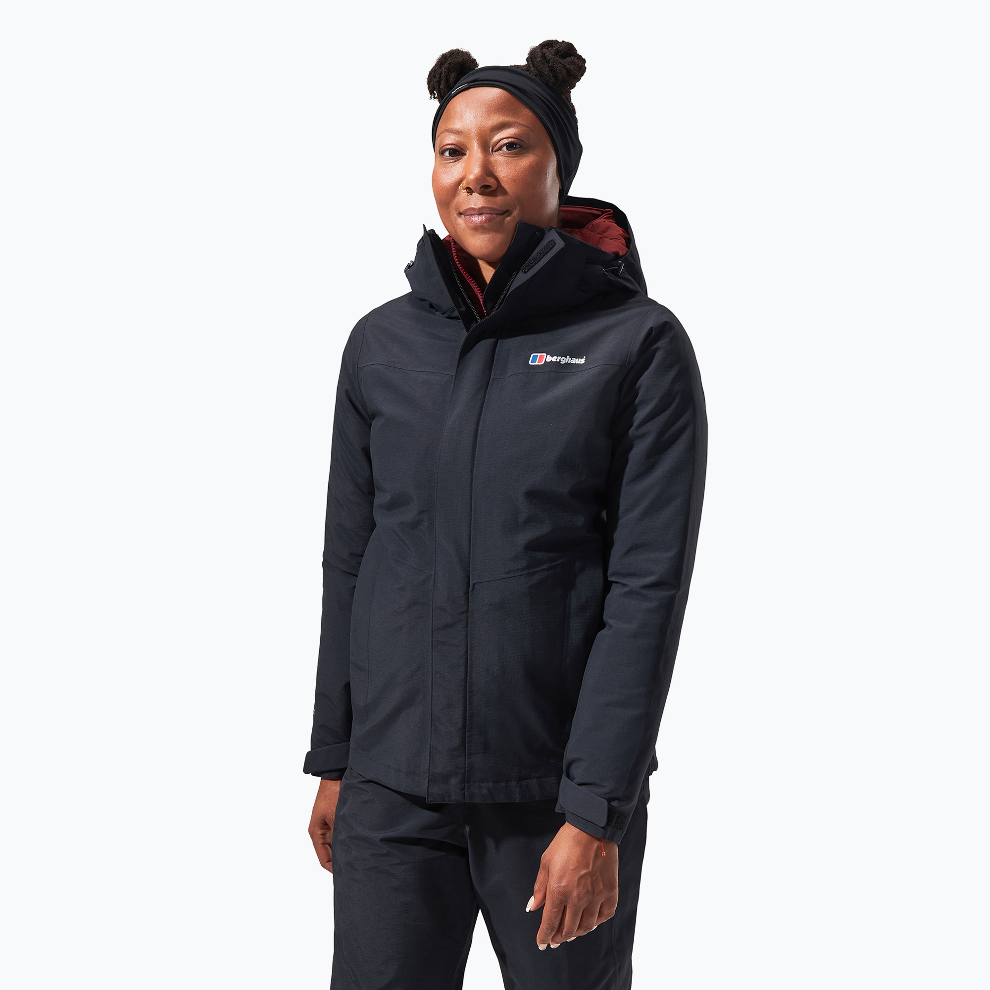 Kurtka przeciwdeszczowa damska Berghaus Hillwalker IA black/black 