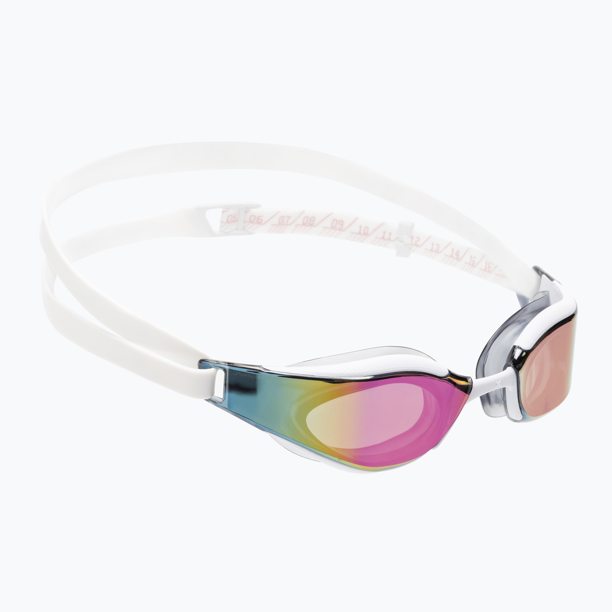 Okulary do pływania Speedo Fastskin Hyper Elite Mirror white/oxid grey/rose gold 