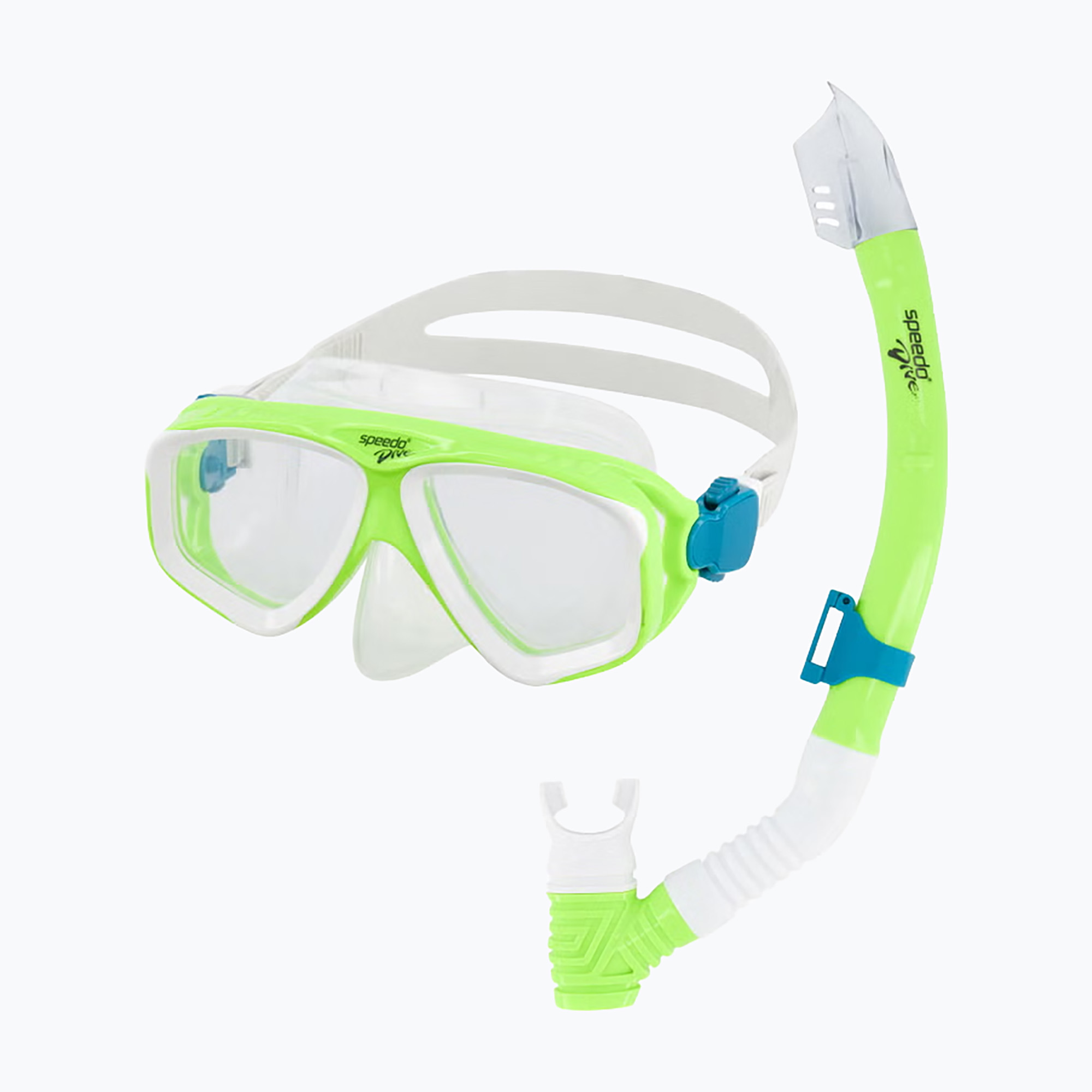Детски комплект за гмуркане Speedo Adventure green gecko/clear