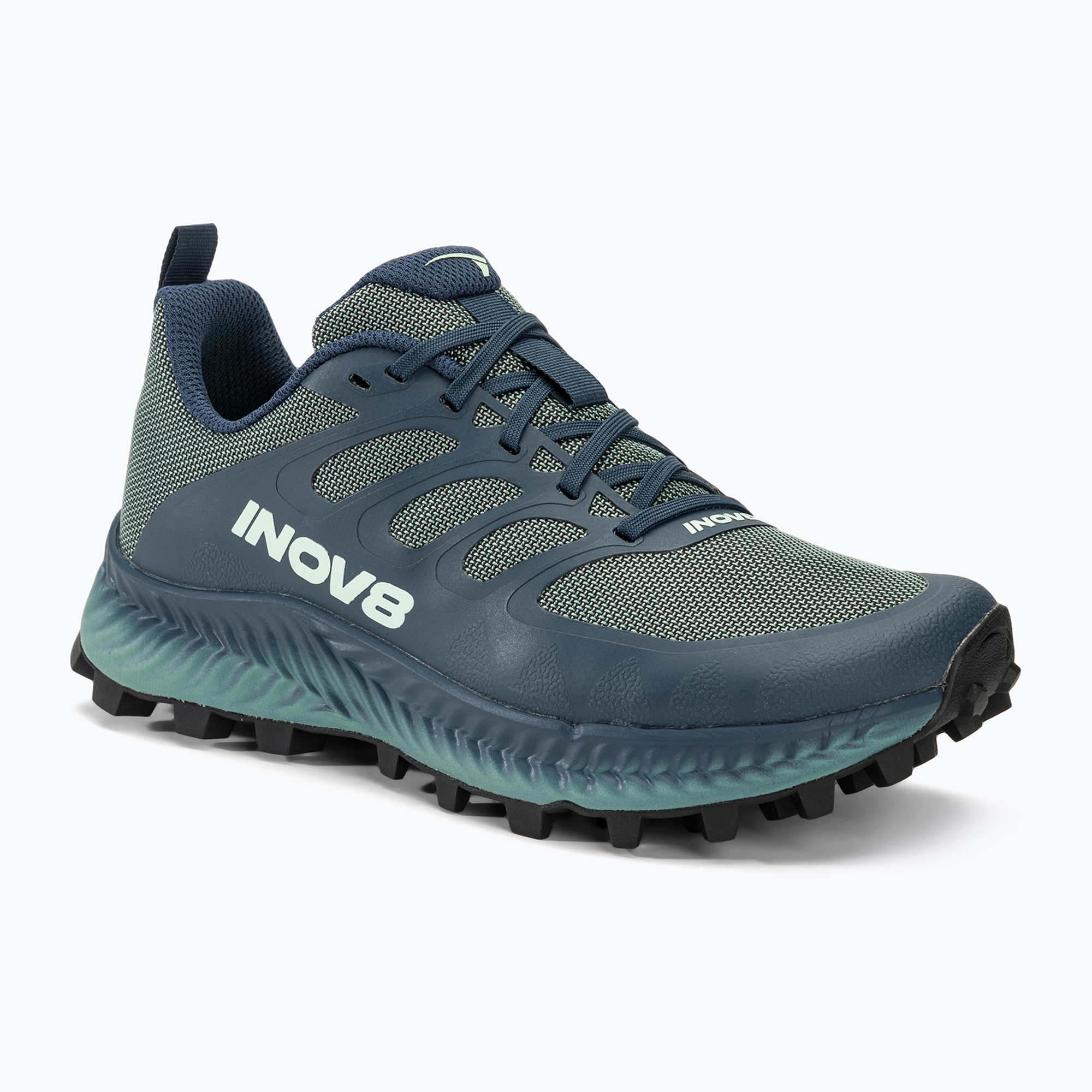 Buty do biegania damskie Inov-8 Mudtalon storm blue/navy 