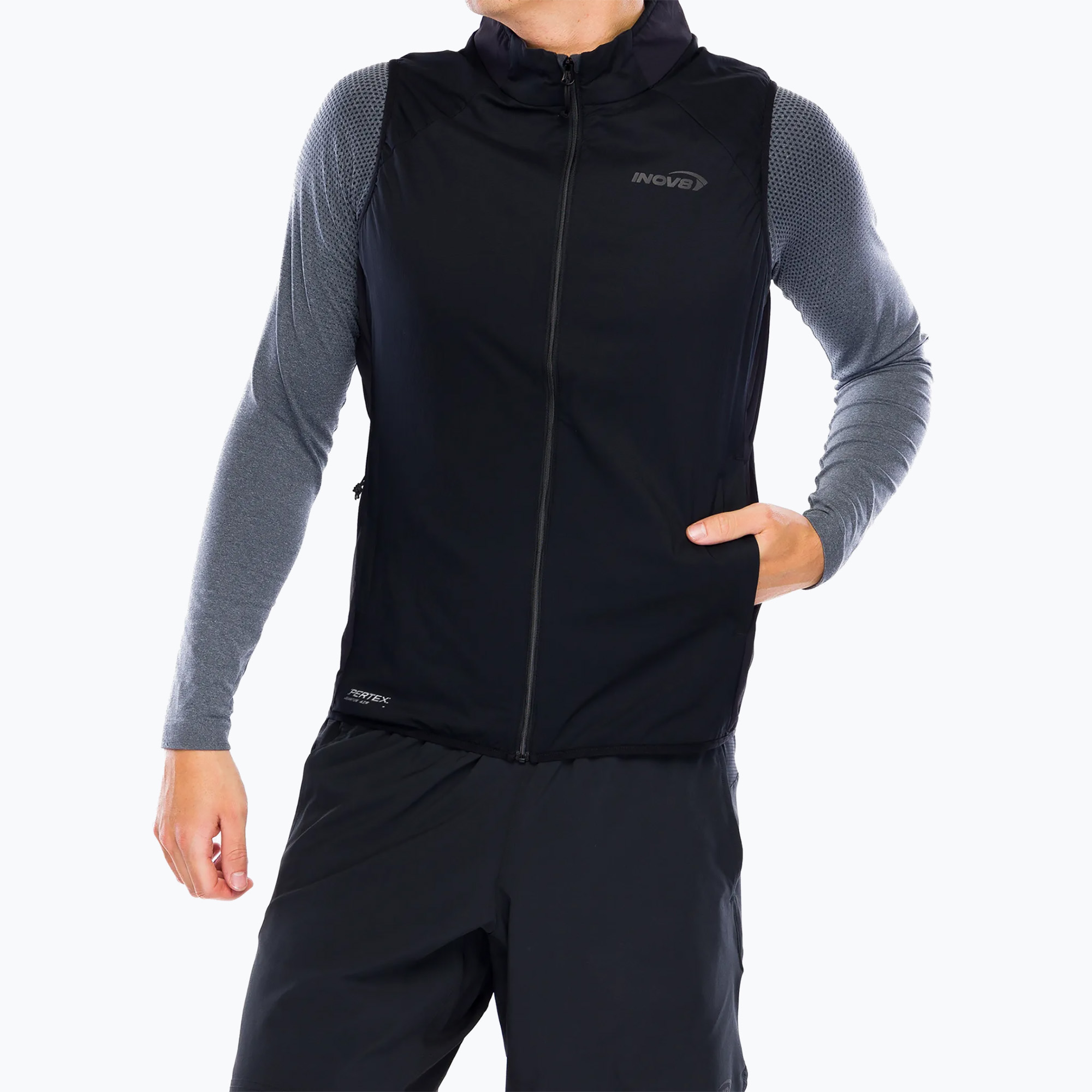 Bezrękawnik do biegania męski Inov-8 Performance Hybrid black 