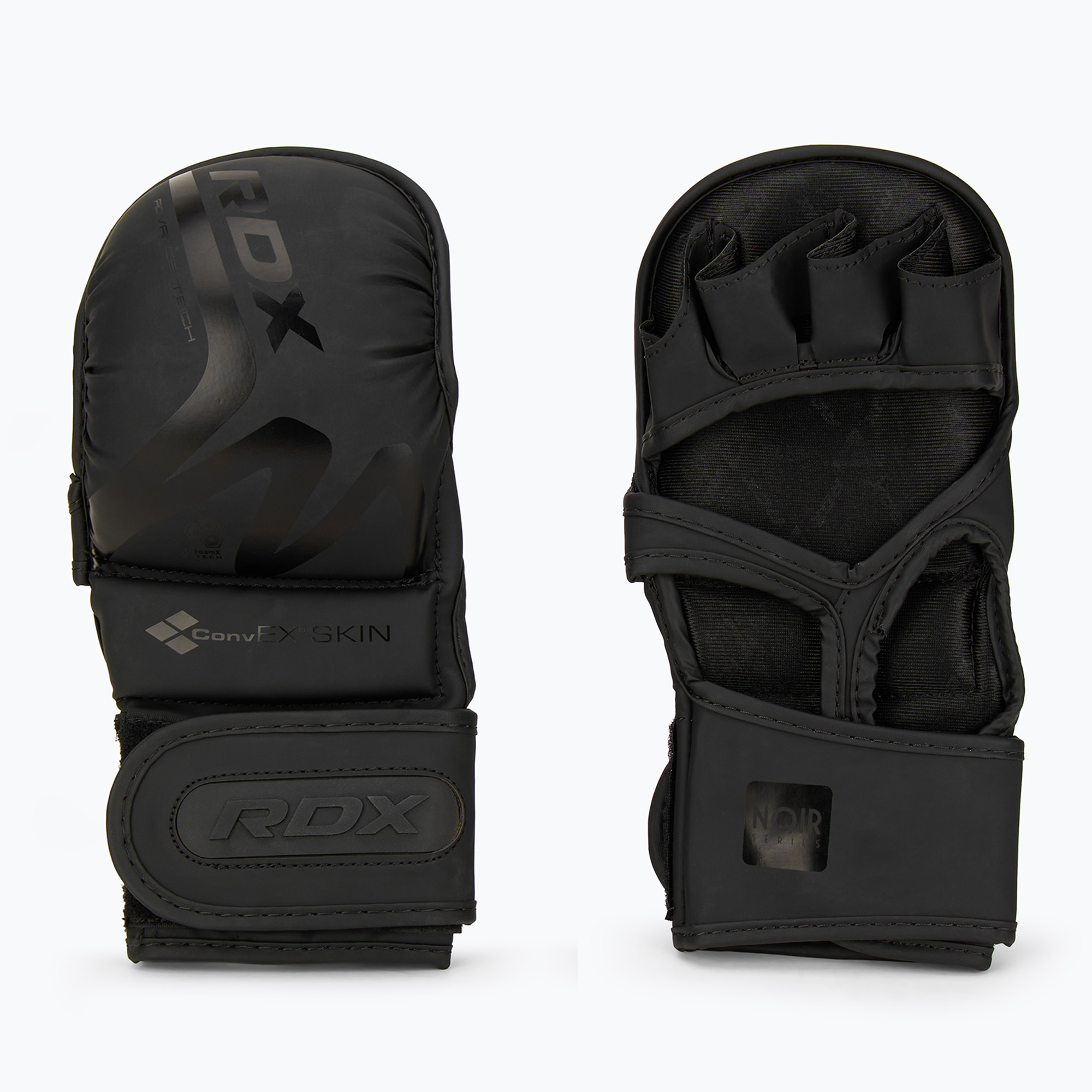 Rękawice grapplingowe RDX T15 Noir Hybrid matte black 